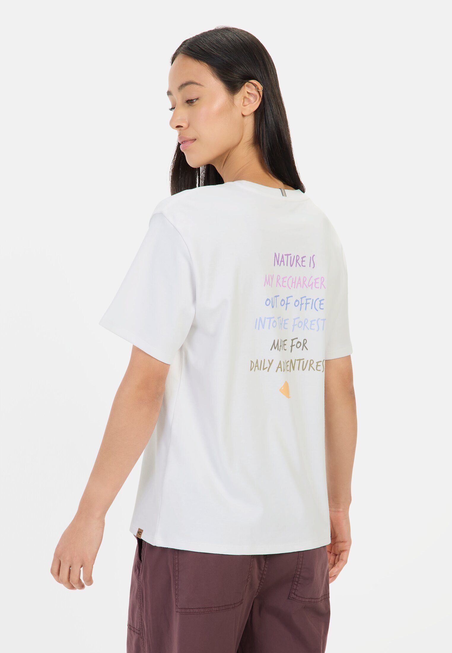 camel active T-Shirt mit Rückenprint günstig online kaufen
