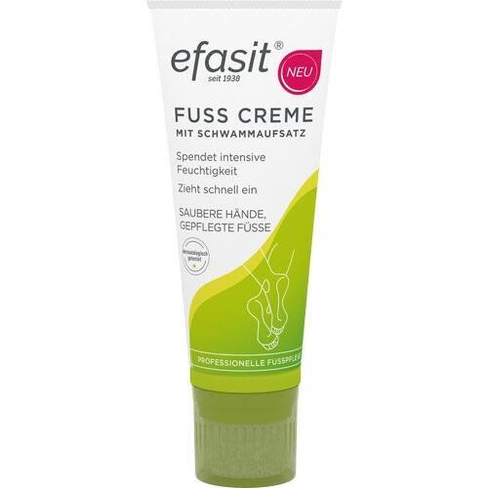 efasit Fußcreme EFASIT Fuß Creme mit Schwammaufsatz 75ml