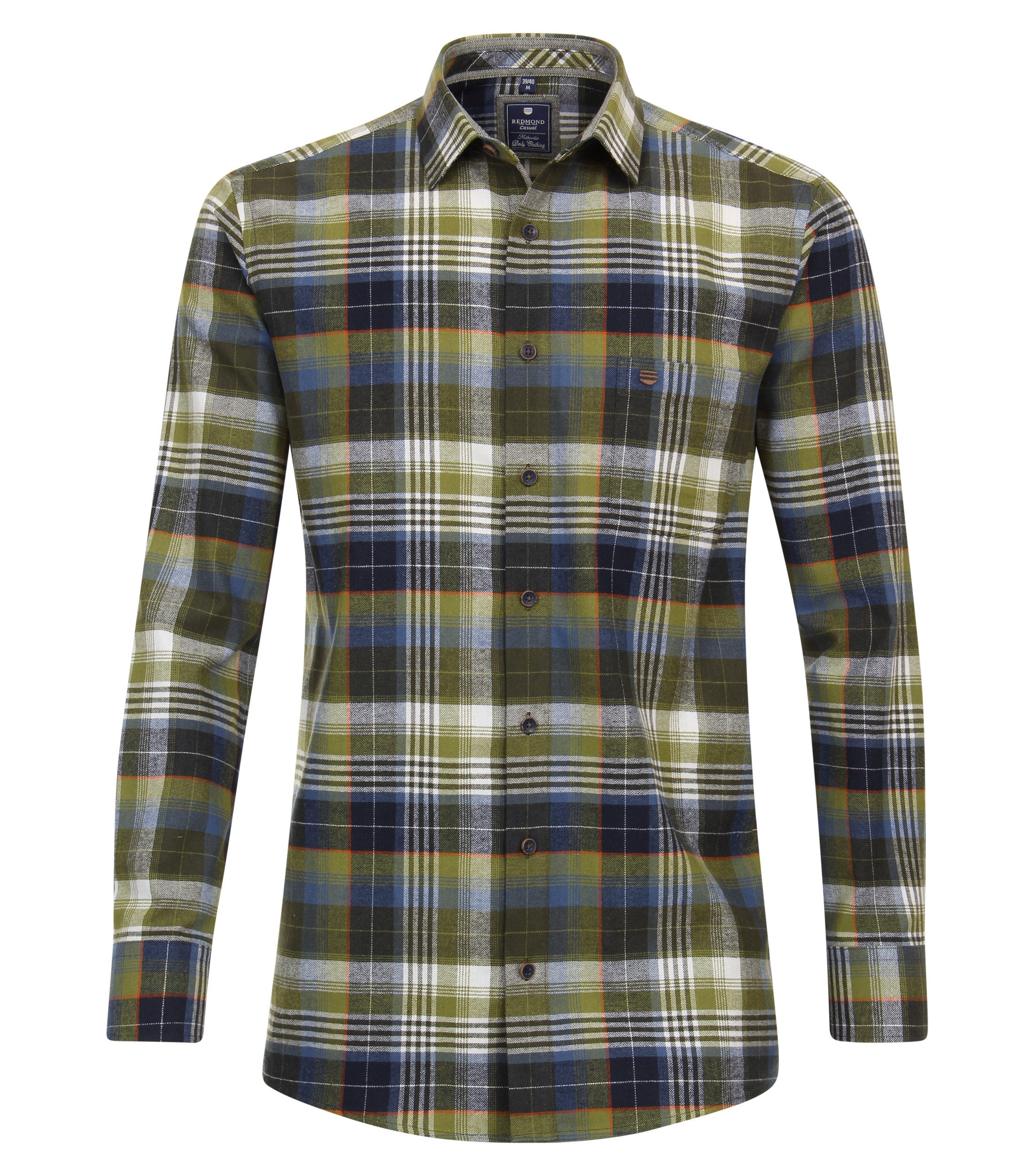 Langarmhemd kariert Modern Fit