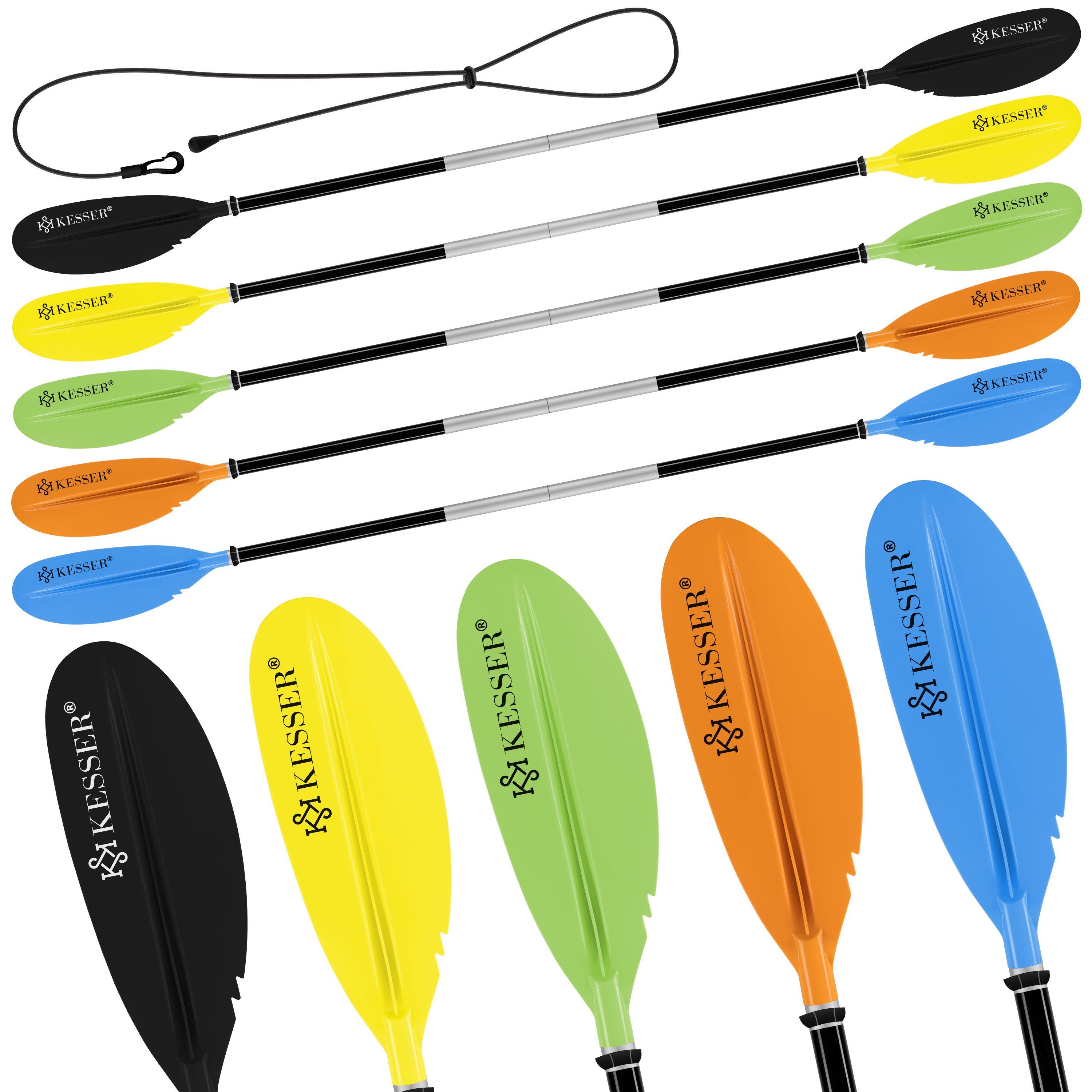 Kayak schwarz SUP Doppelpaddel für KESSER Kanu Stand-Up Paddle SUP-Paddel, 4-teilig