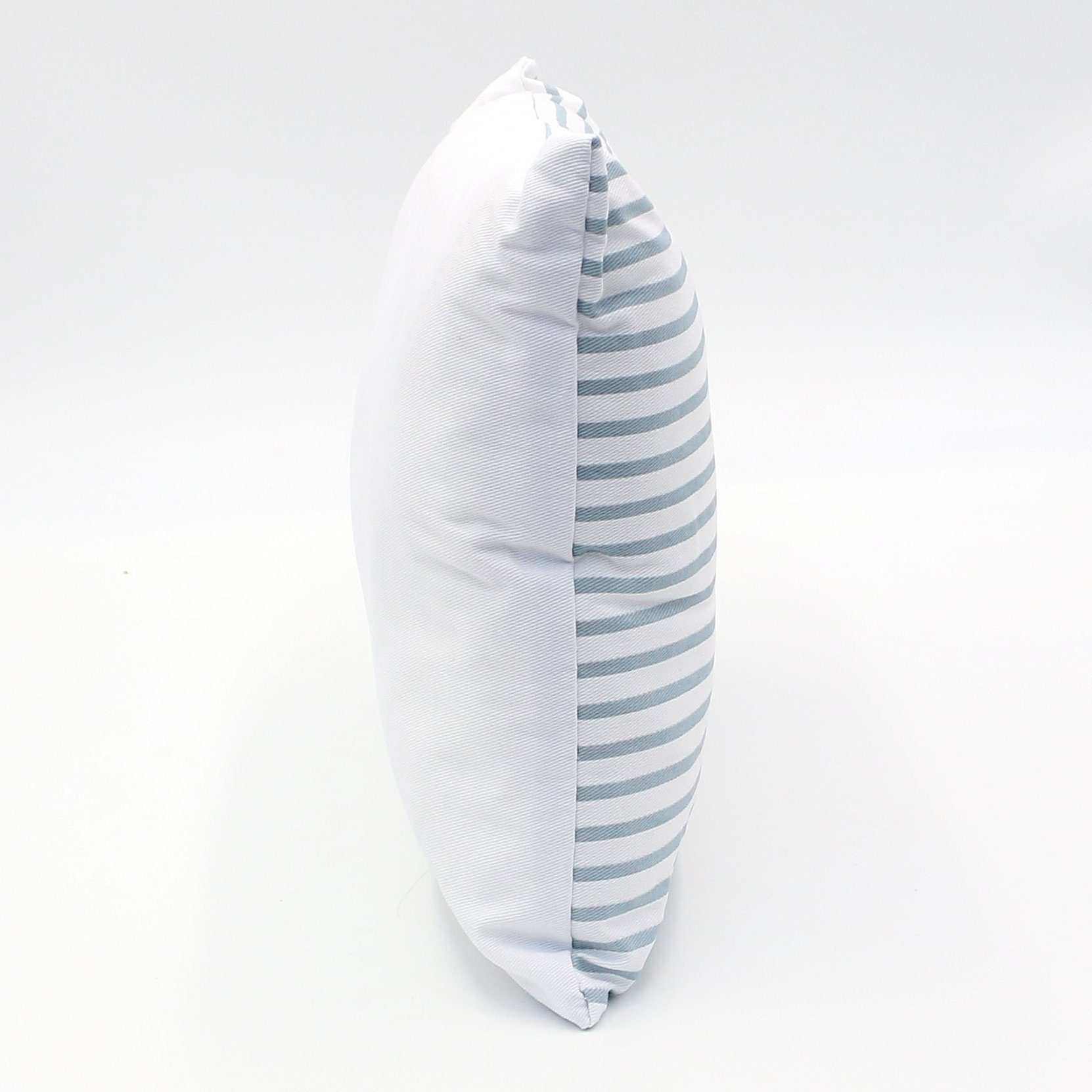 Dekohelden24 Dekokissen Meer macht Glücklich Kissen, mit Bezug aus 100% Baumwolle, L / B / H: