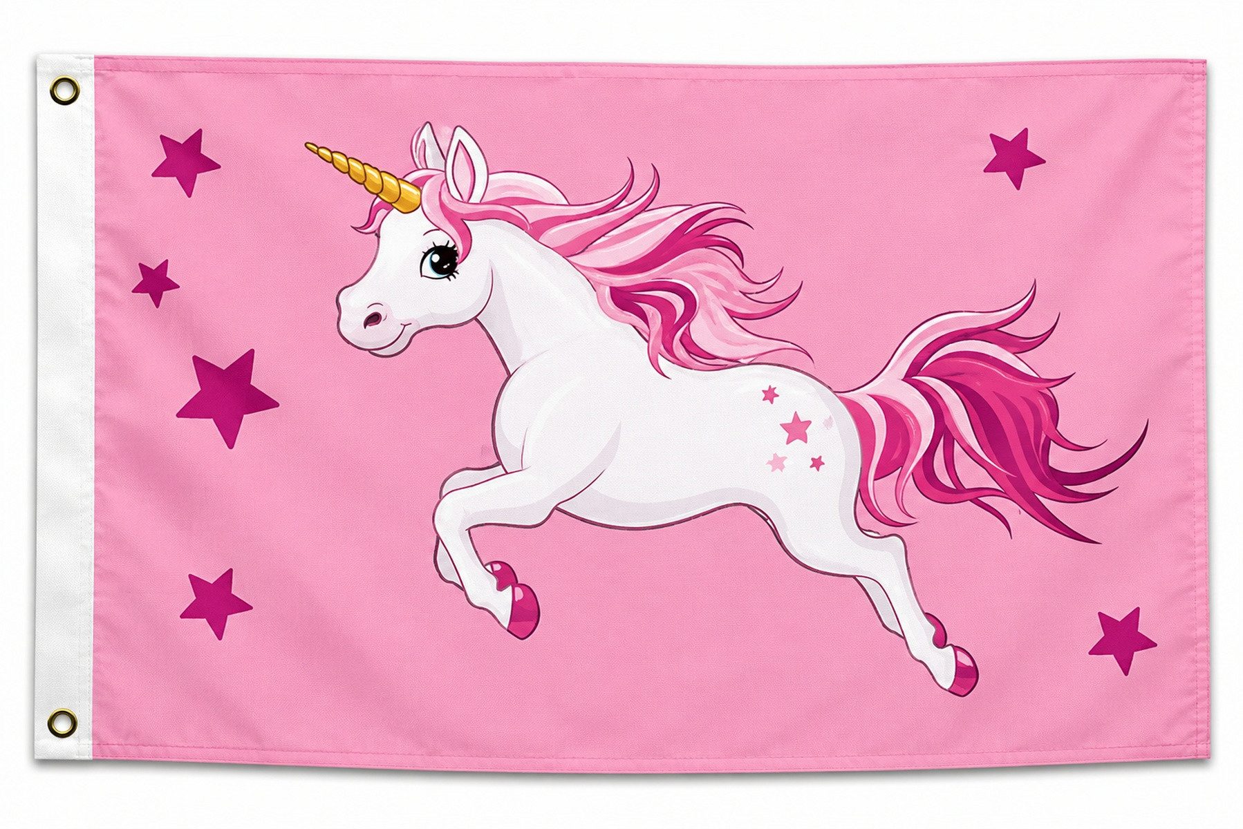 trends4cents Flagge Flagge 90 x 150 cm Hissfahne Bundesland Sturmflagge Hissfahne (Einhorn Rosa), für Fahnenmaste