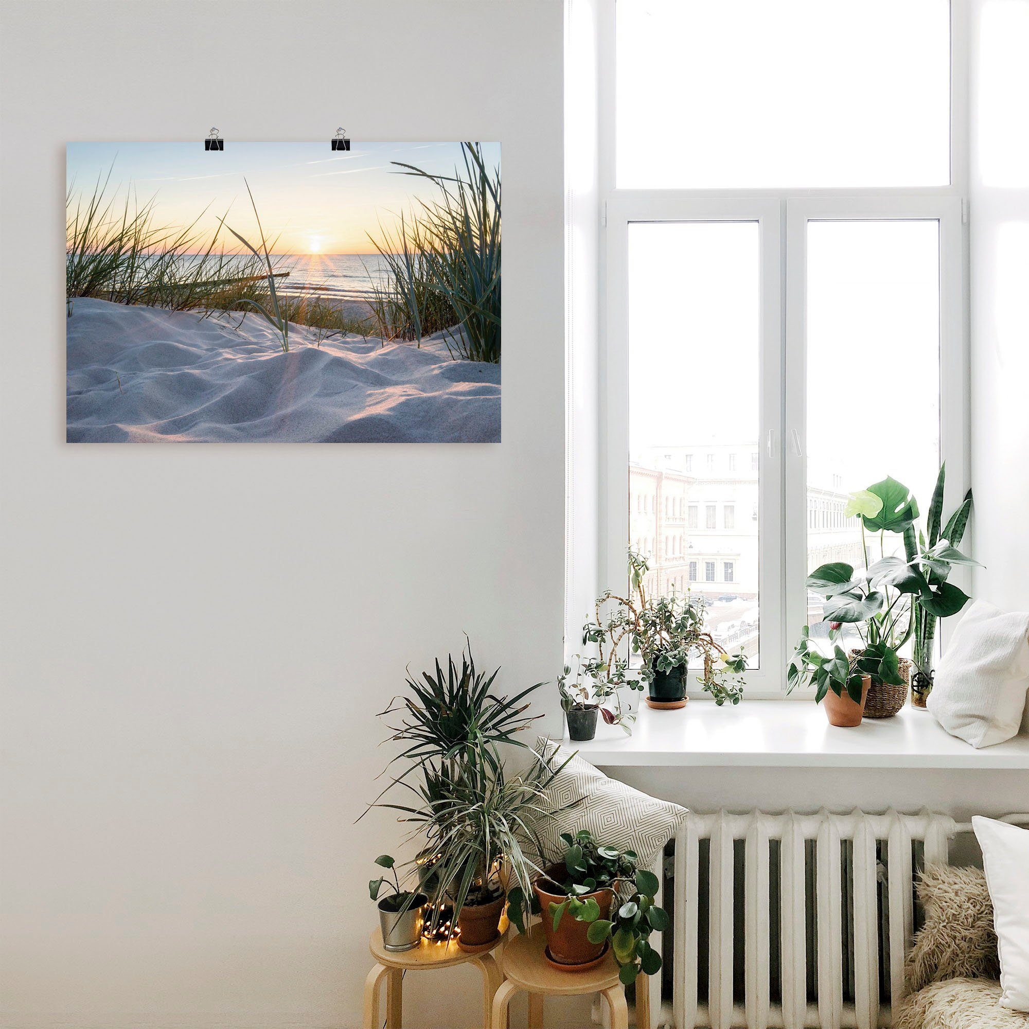 Artland Wandbild »Ostseestrand« Strand 1 Stk. tlg. als Alubild, Outdoorbild günstig online kaufen