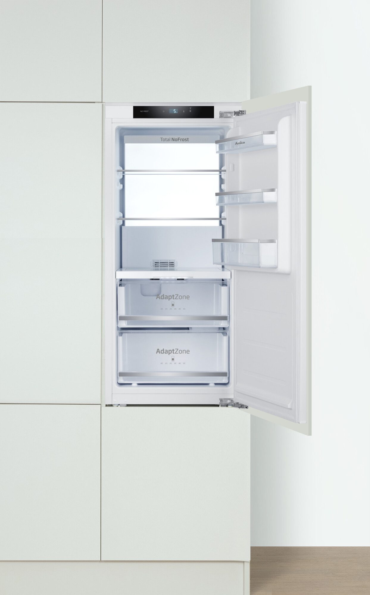 Amica Einbaukühlschrank EVKSX 352 250, 122,1 cm hoch, 55,6 cm breit, Frisch, übersichtlich, komfortabel – perfekt für deinen Alltag