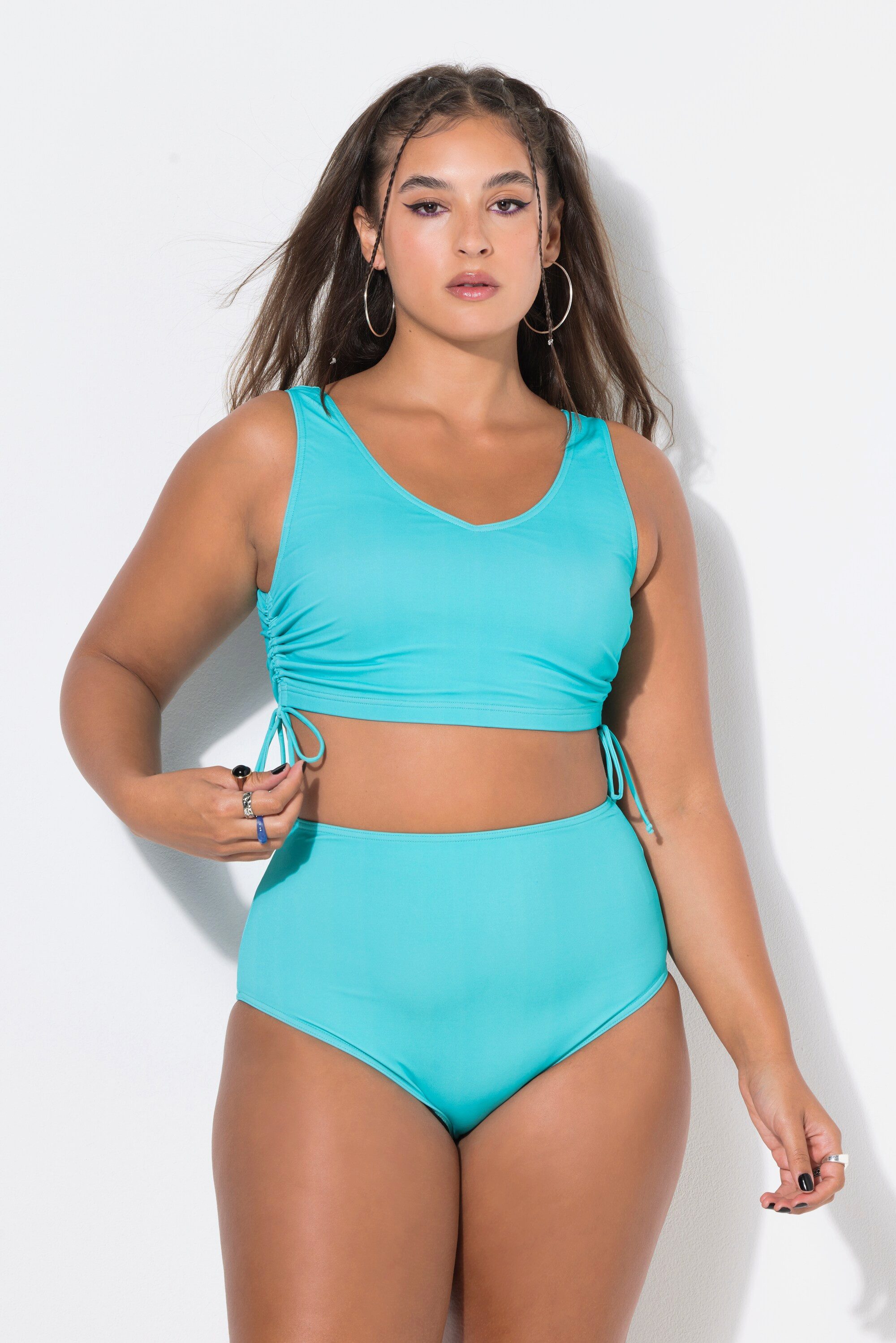 Studio Untold Bustier-Bikini Bikini-Top Softcups seitliche Raffbänder