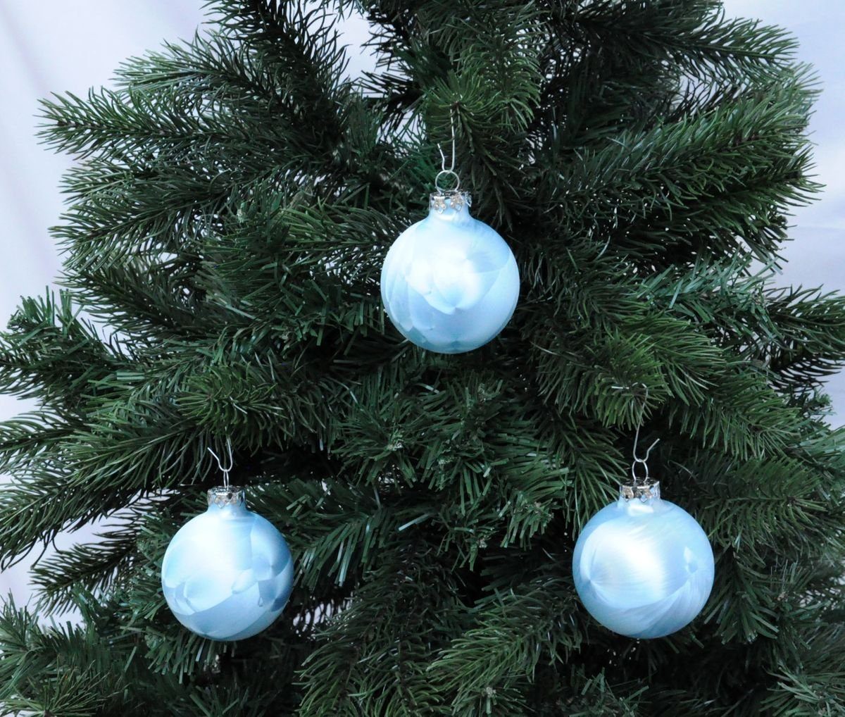 Thüringer Glasdesign Christbaumschmuck JACK 12x Glas Eislack Christbaumkuge günstig online kaufen