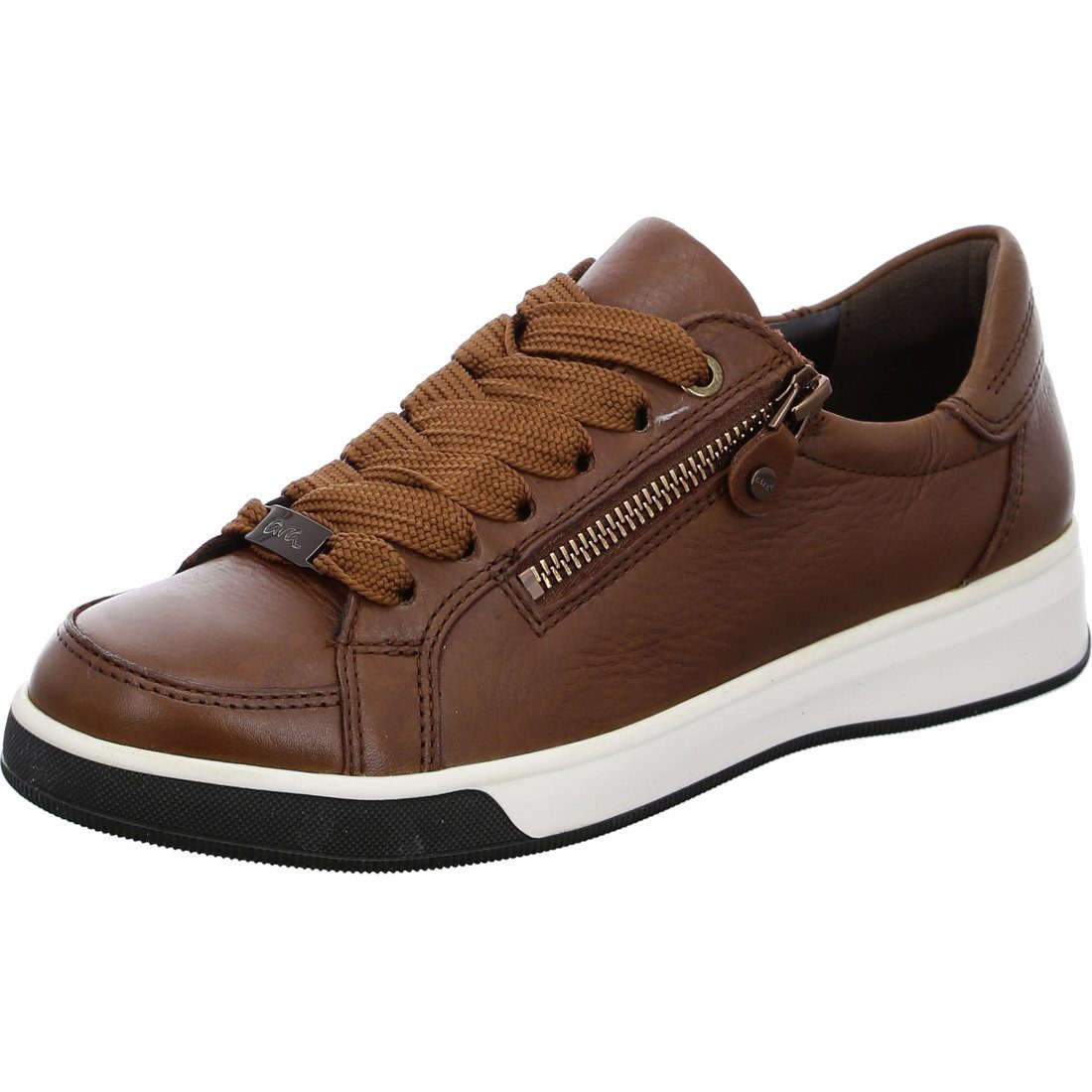 Sneaker Glattleder Rom Sneaker Ara - 046850 braun Ara Damen Schuhe,