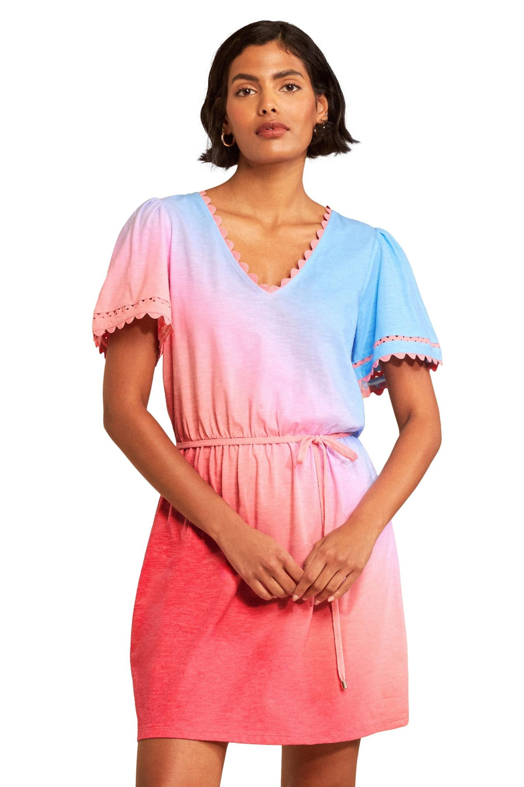 Love & Roses Minikleid Love & Roses Minikleid mit V-Ausschnitt, Regular (1-tlg)