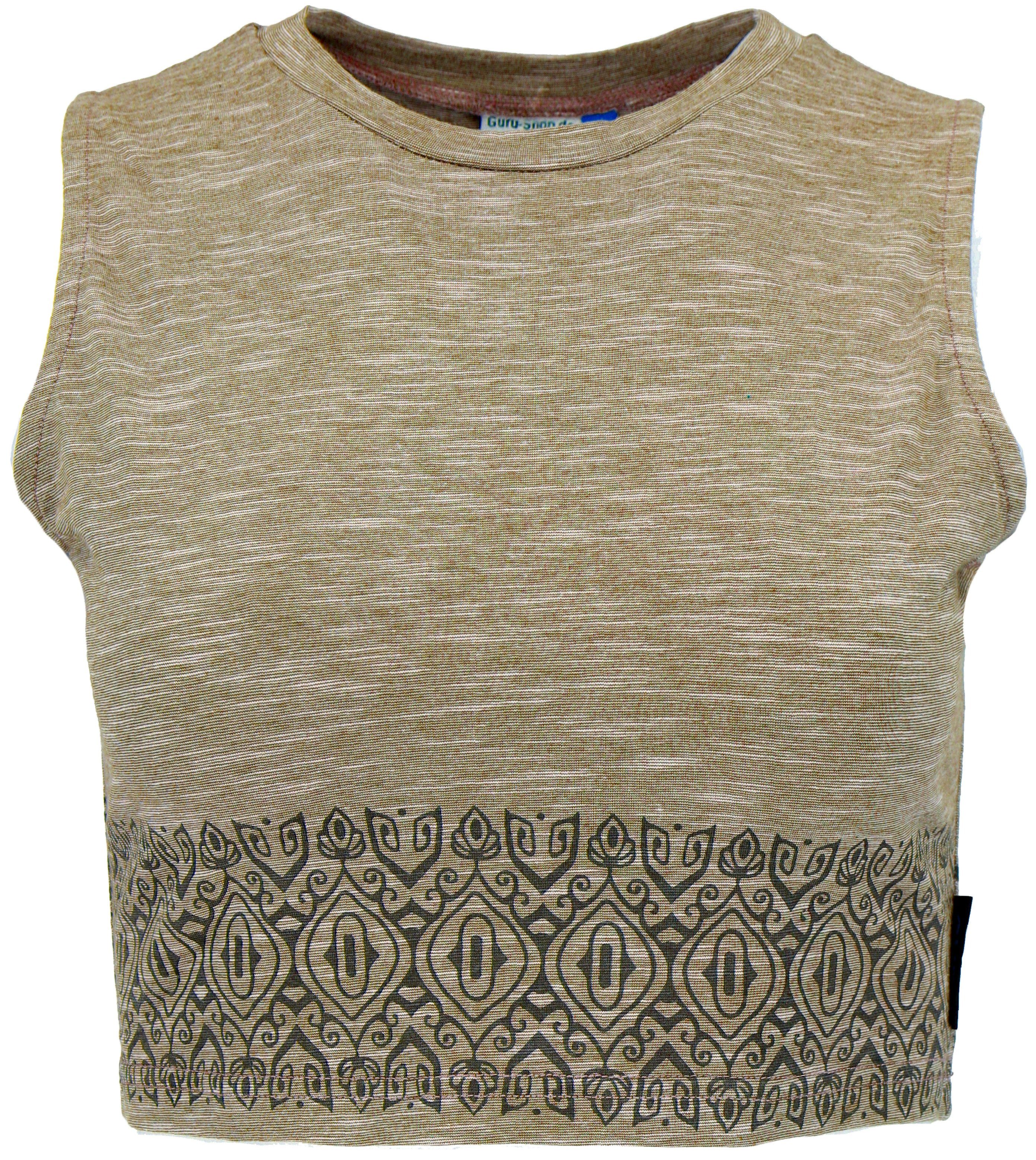 Guru-Shop T-Shirt Kurzes Top, bedrucktes Yoga günstig online kaufen