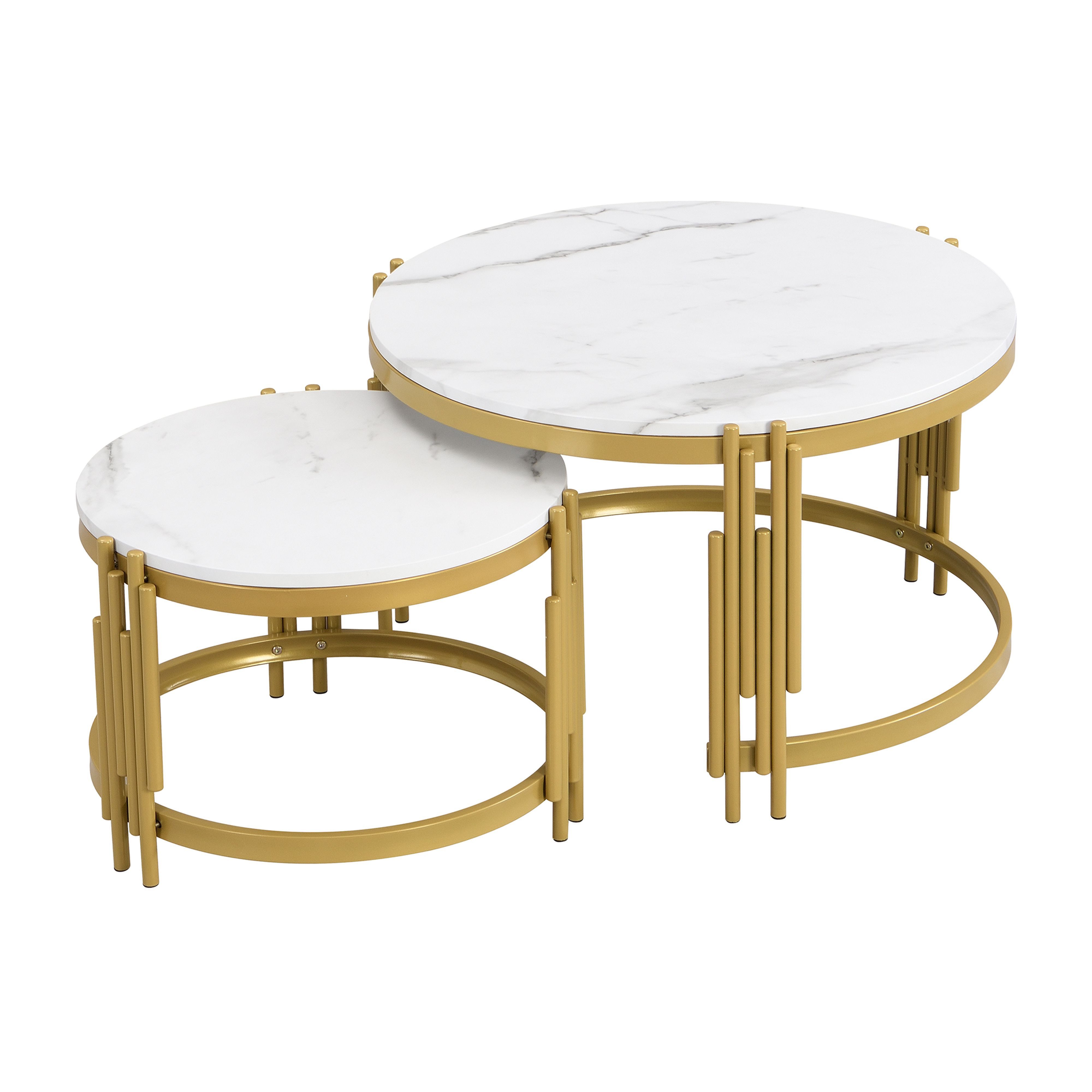 BlingBin Couchtisch Moduliertes Couchtisch-Set, Beistelltisch Runder Kaffee günstig online kaufen