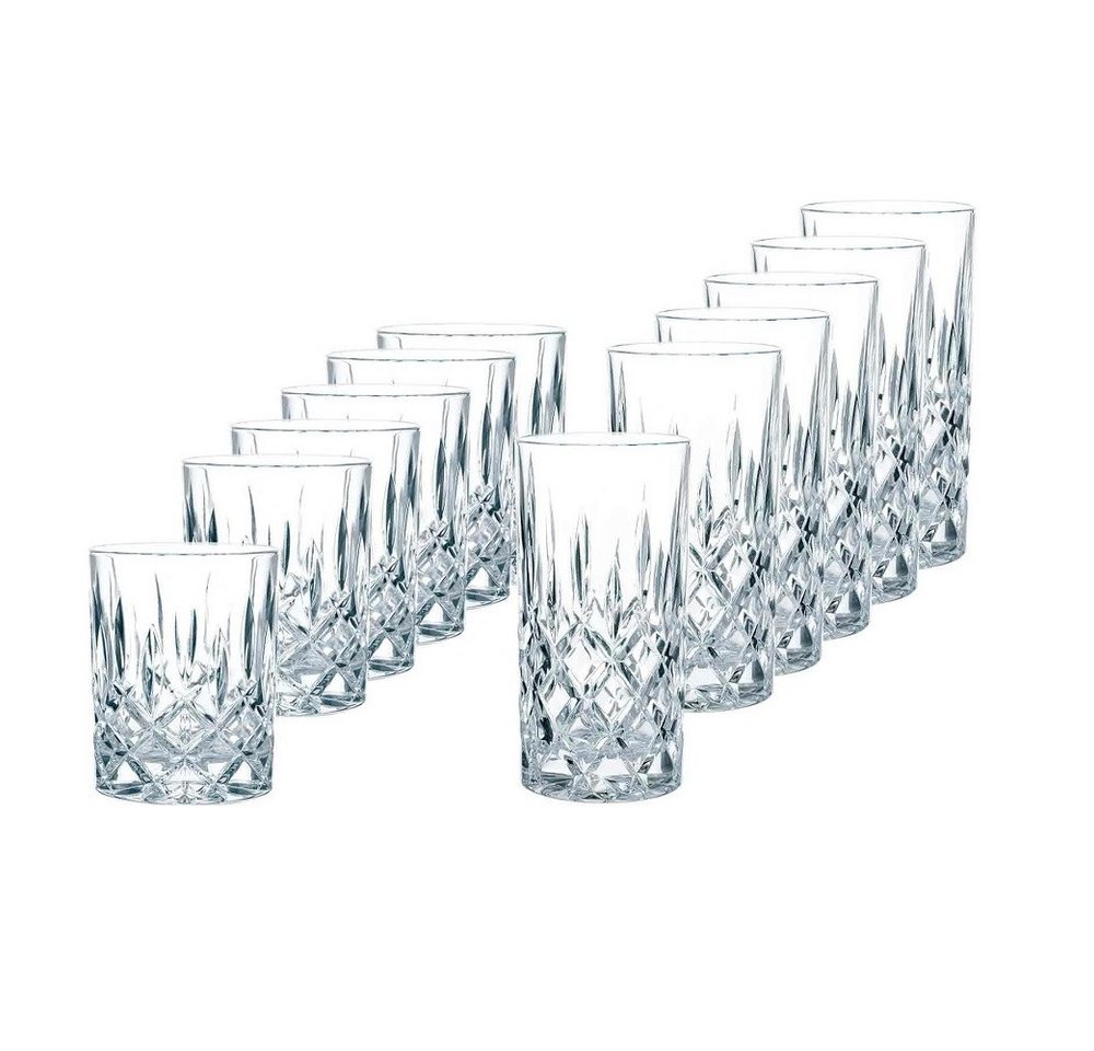 Nachtmann Longdrinkglas Nachtmann Nobelesse Bargläser-Set 12 tlg., Kristallglas