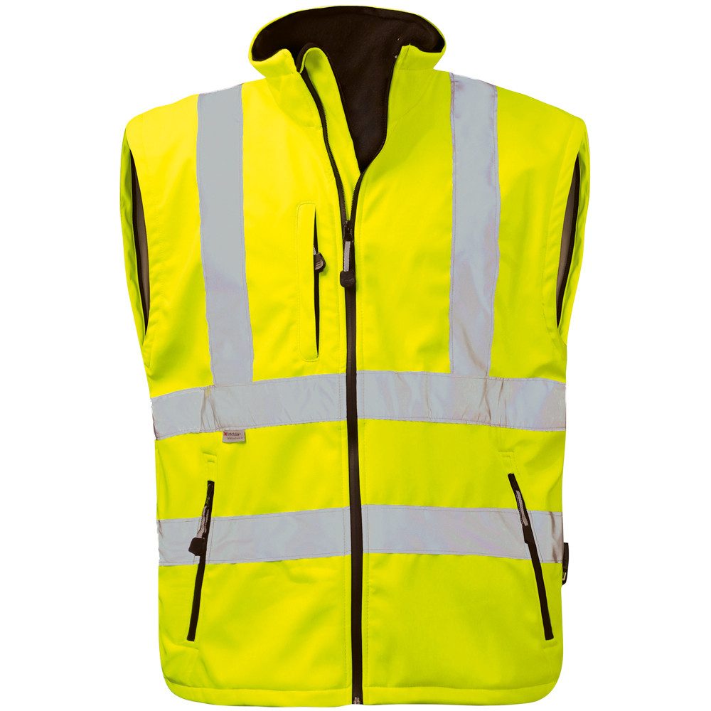 Elysee Arbeitsjacke Warnschutz Softshelljacke Logan mit abnehmbaren Ärmeln