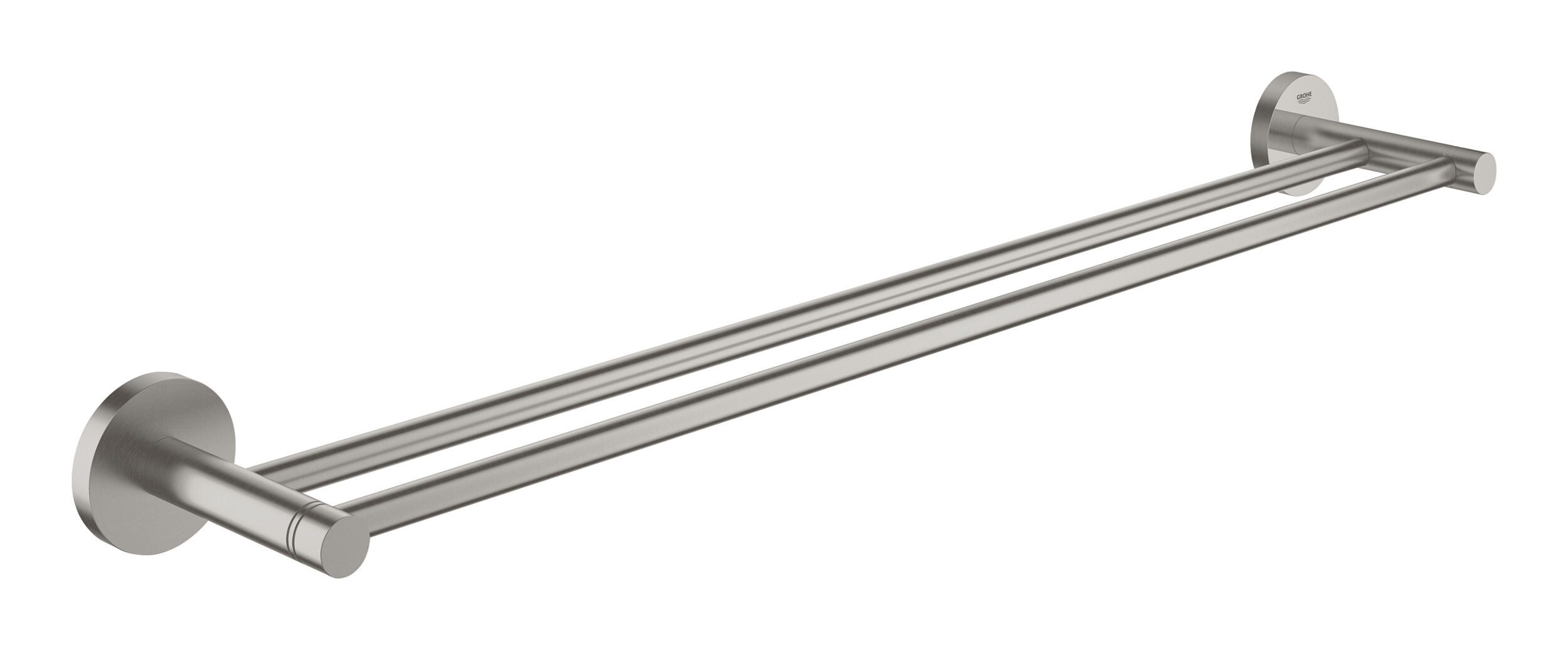 Grohe Handtuchhalter Start, Doppel-Badetuchhalter - Supersteel