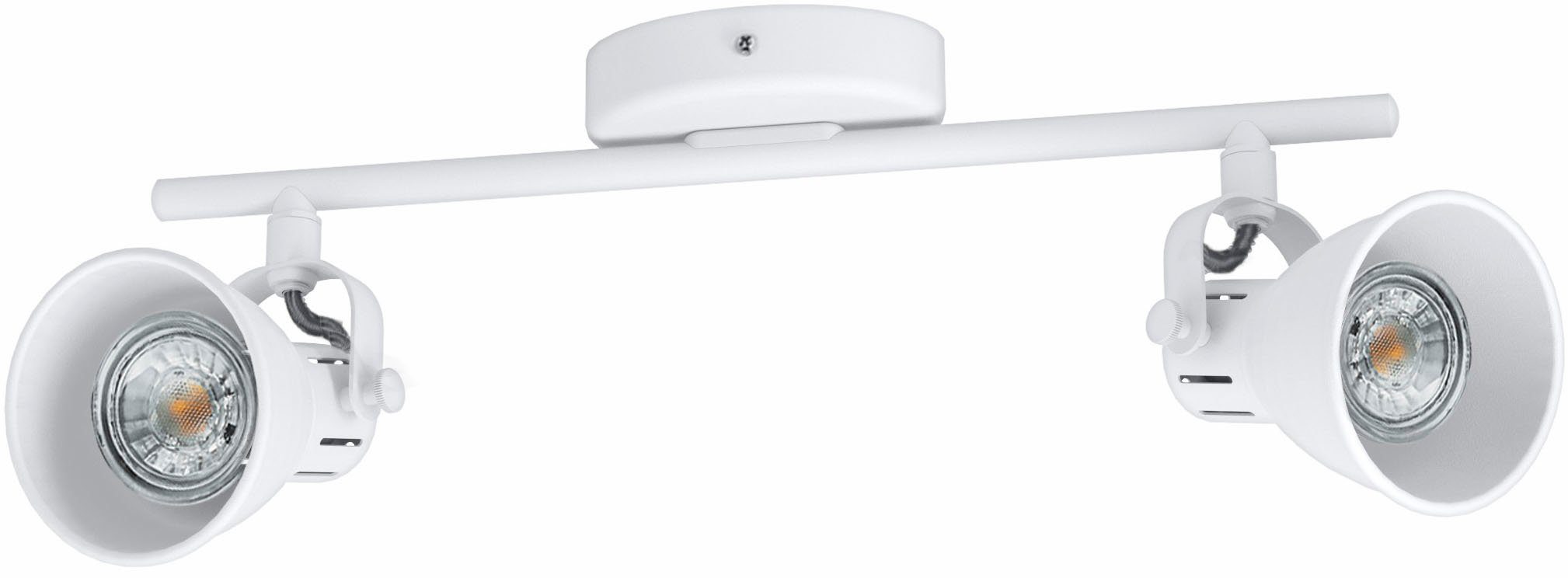 EGLO Deckenspot SERAS 1, LED wechselbar, Warmweiß, LED Deckenleuchte, LED Deckenlampe, weiß, Leuchtmittel inkl.