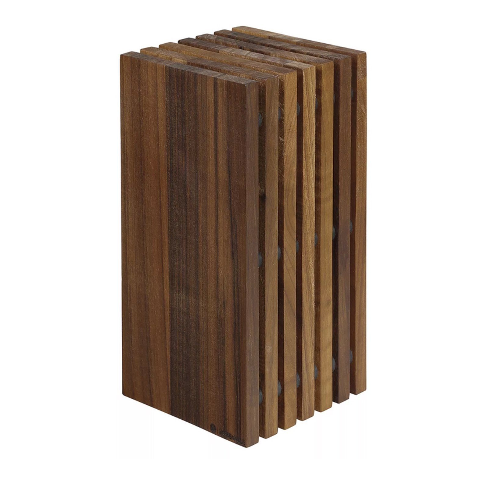 ZASSENHAUS Messerblock Messerblock Holz Rillen (1tlg), Messerhalter Holzblock Küchenmesser Nussbaum