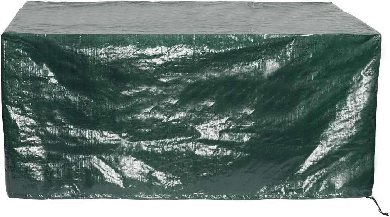 Woltu Gartenmöbel-Schutzhülle (1-St), Gewebeplane PE, Gartenmöbel Abdeckhaube, 180x120x70cm, Grün