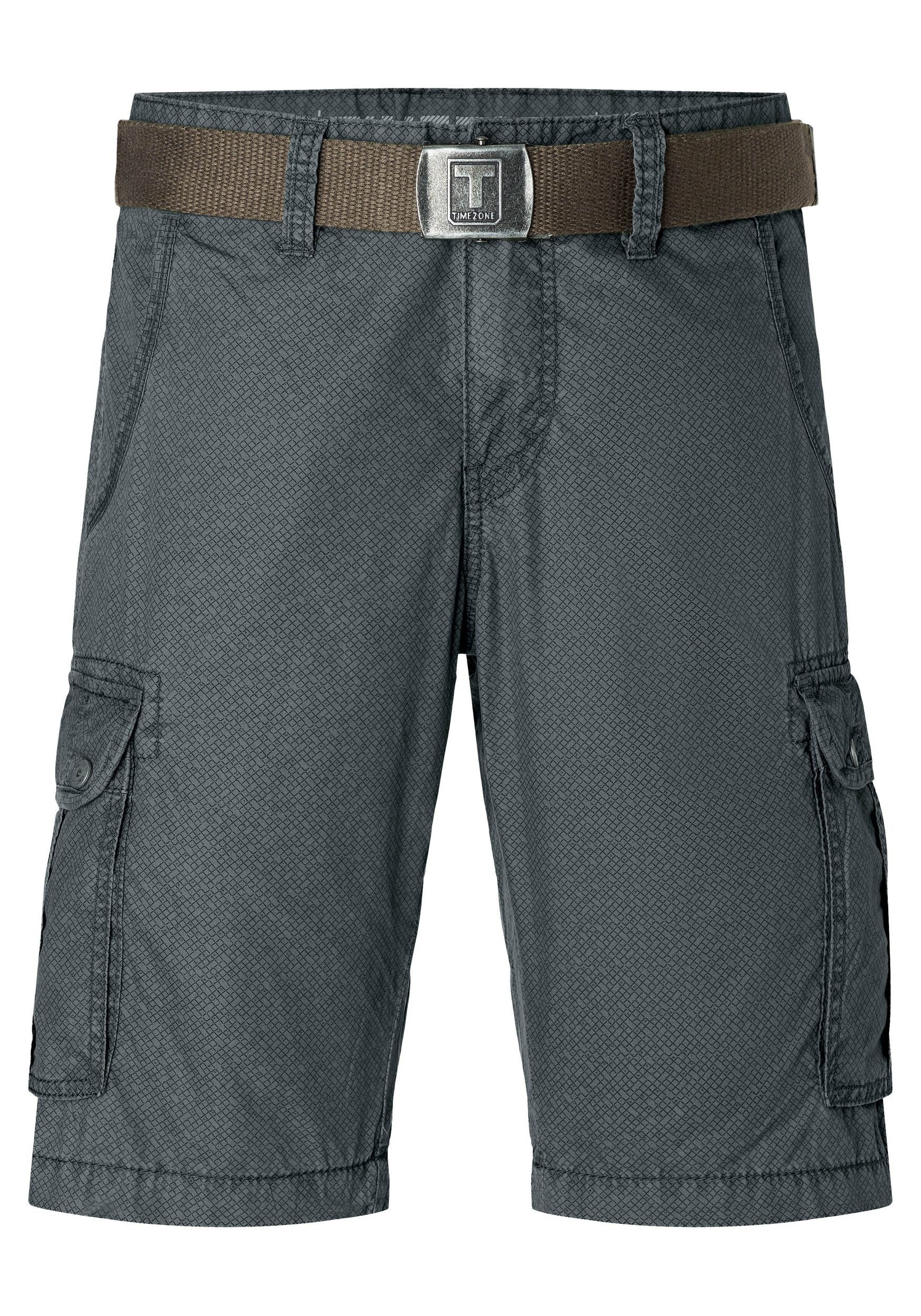TIMEZONE Cargoshorts Fein Cargo mit elegantem Muster und Gürtel Regular Mag günstig online kaufen