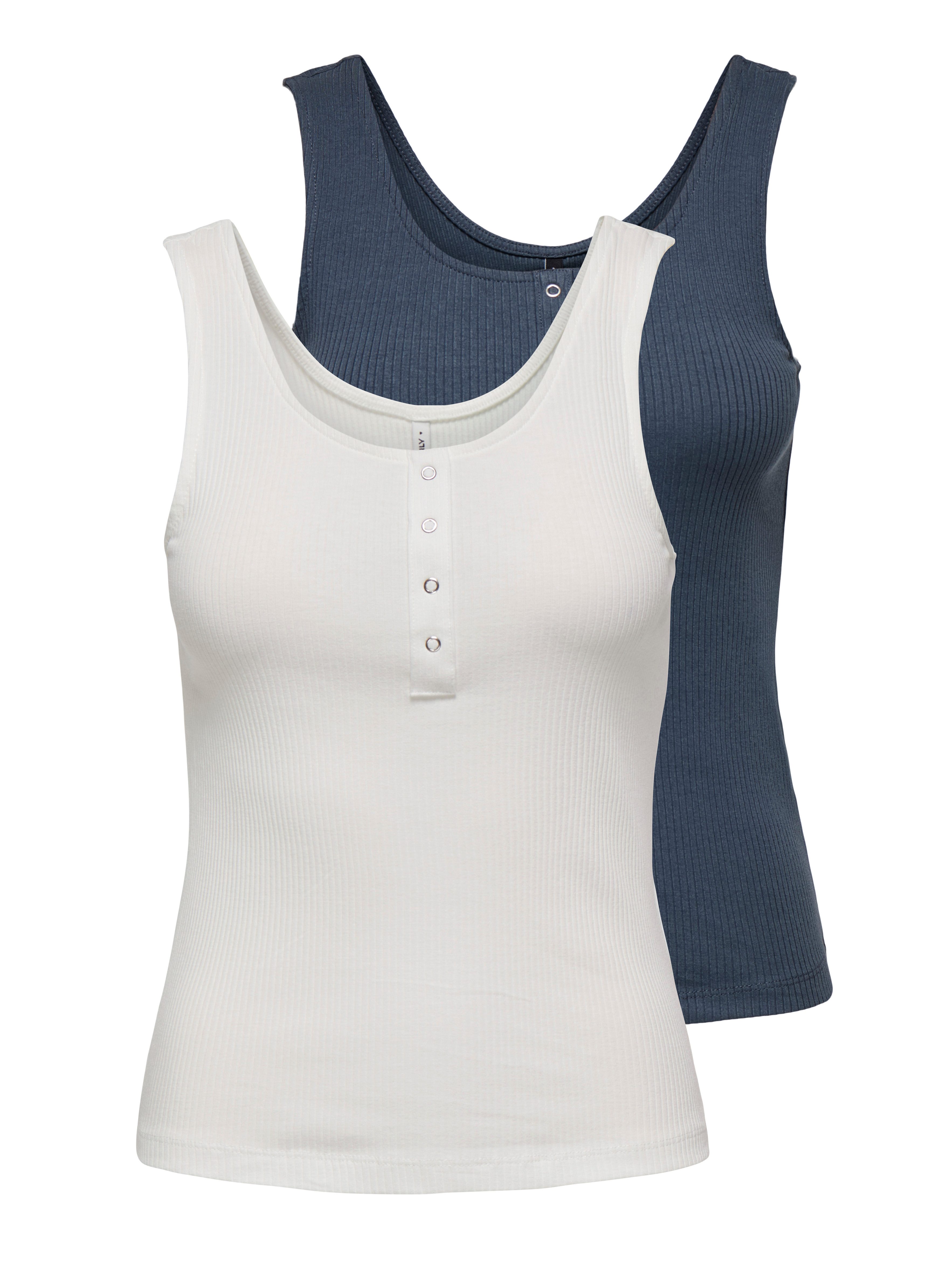 ONLY Ripptanktop ONLSIMPLE LIFE S/L BUTTON günstig online kaufen