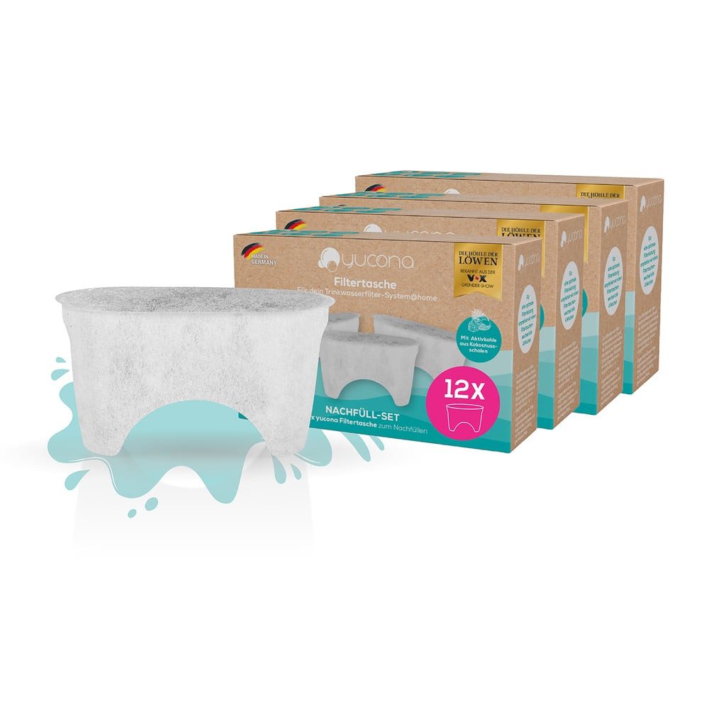 Yucona Wasserfilter Nachfüllset - 12 Filter
