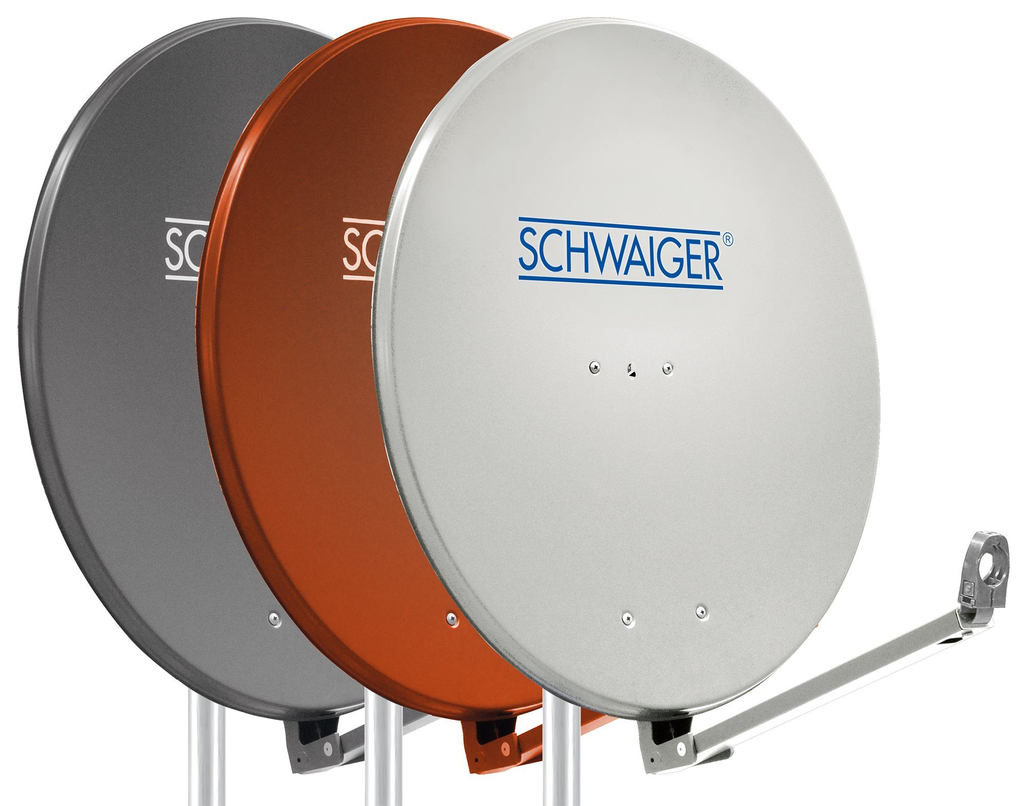 Schwaiger SPI710.1 Sat-Spiegel (75 cm, Aluminium, anthrazit)