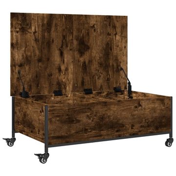 vidaXL Couchtisch Couchtisch mit Rollen Räuchereiche 91x55x34 cm Holzwerkstoff (1-St)