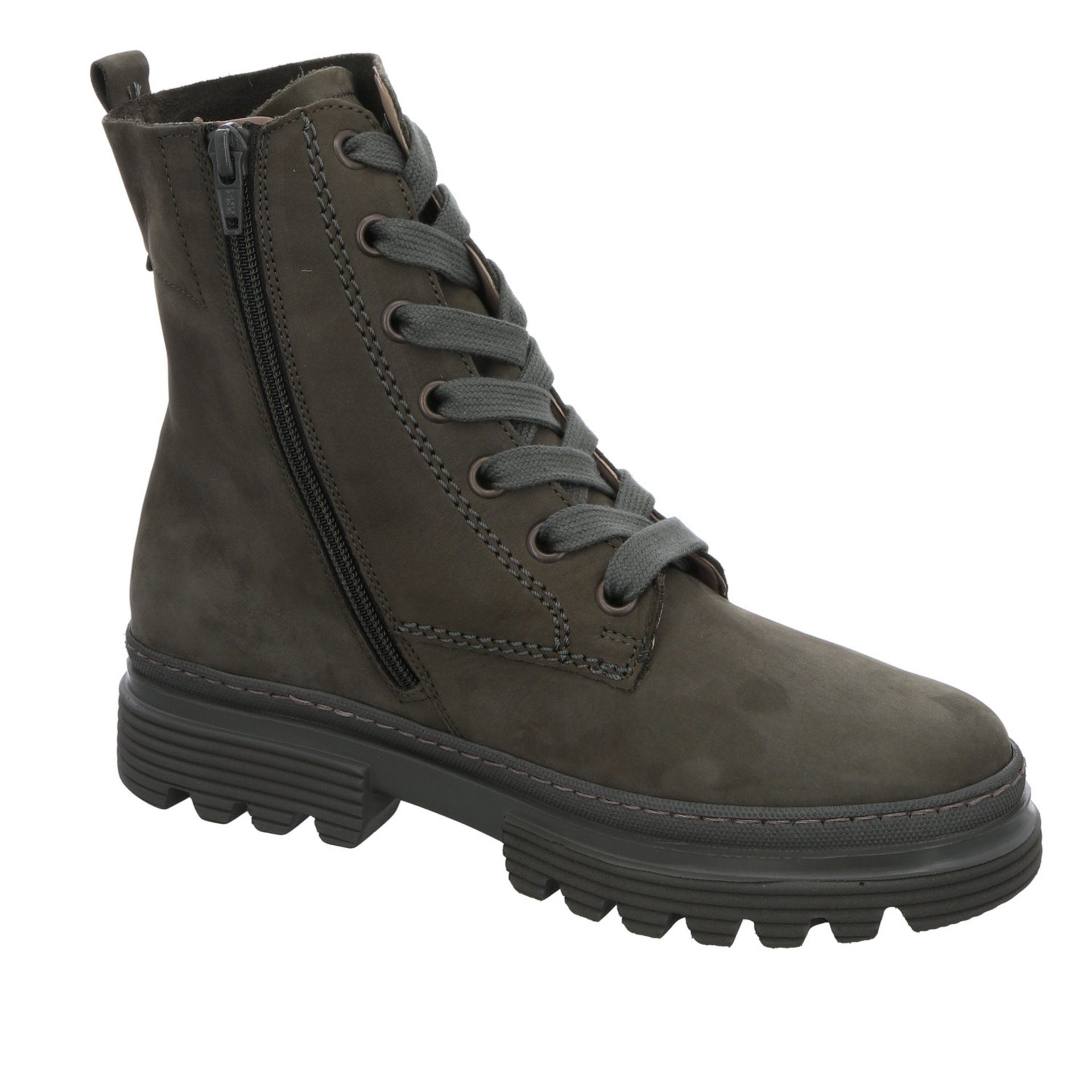 York Gabor efeu uni Nubukleder Boots Nubukleder Schnürstiefel (Frottee)