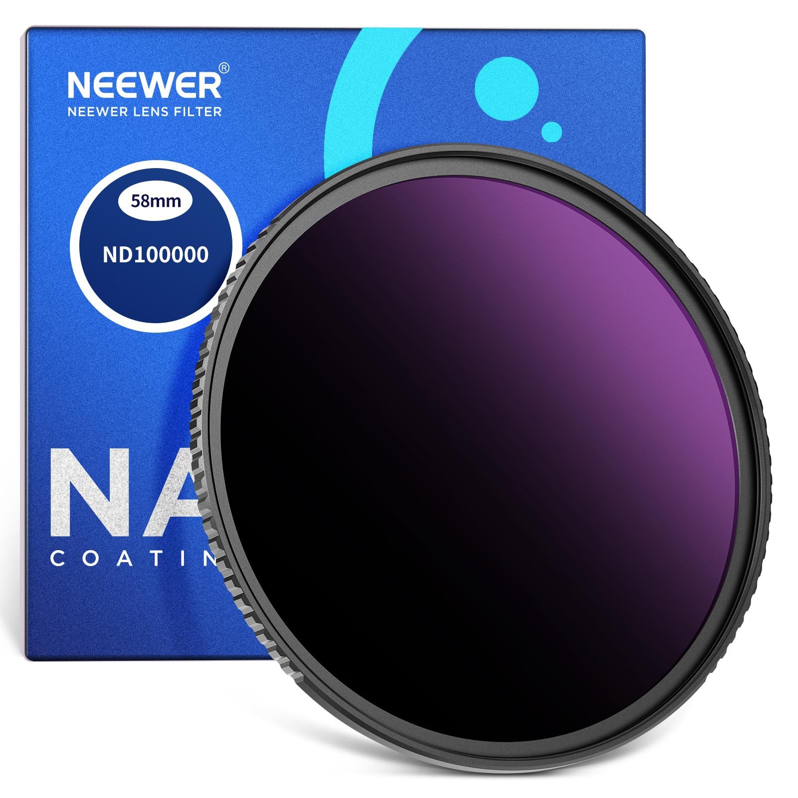Neewer NW SERIES S ND100000 Фильтры 58mm, 16,5 Stops, für Astrofotografie Graufilter