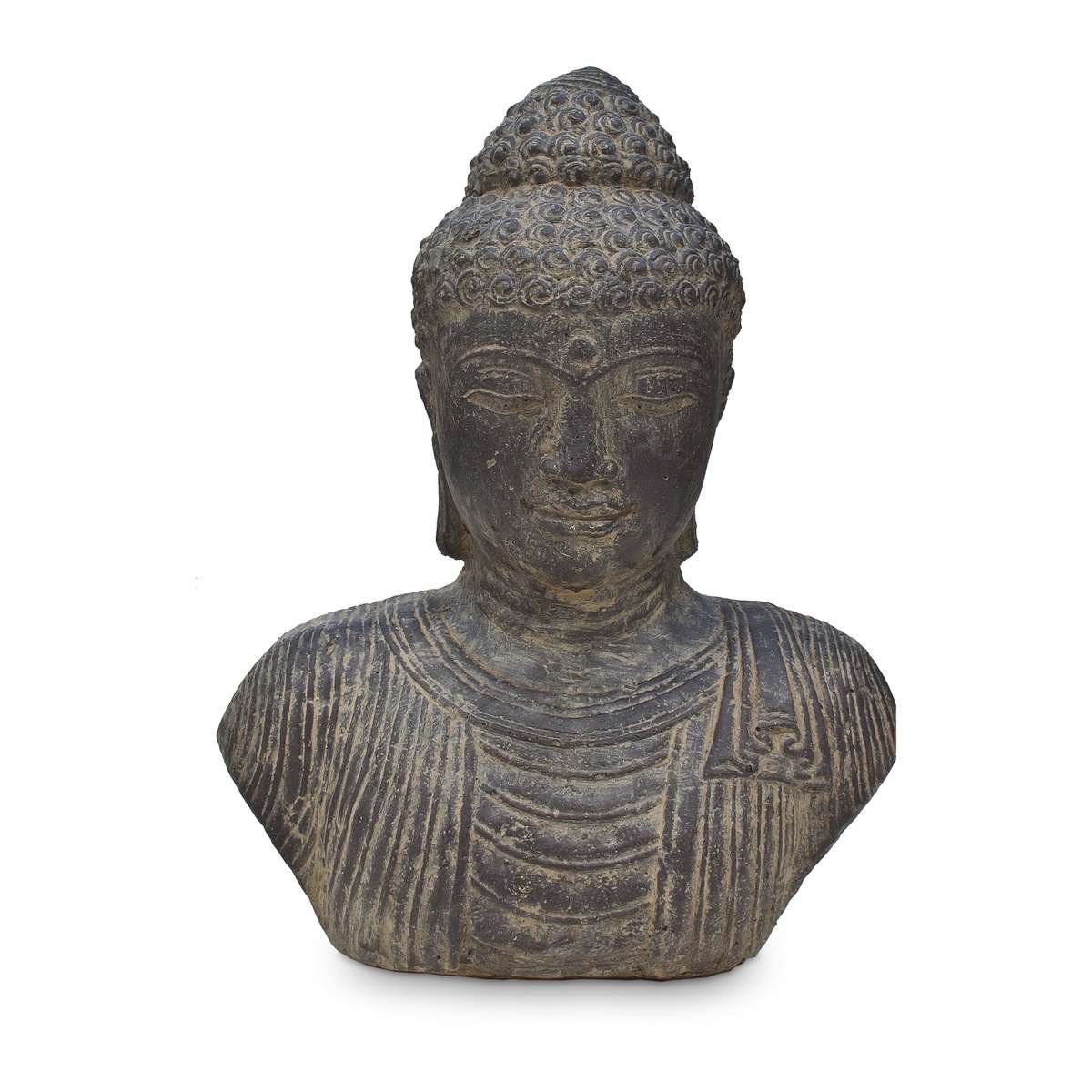 Ursprungsland traditionelle St), im (1 cm Dekofigur 40 in Oriental Herstellung Galerie Büste Handarbeit Buddha