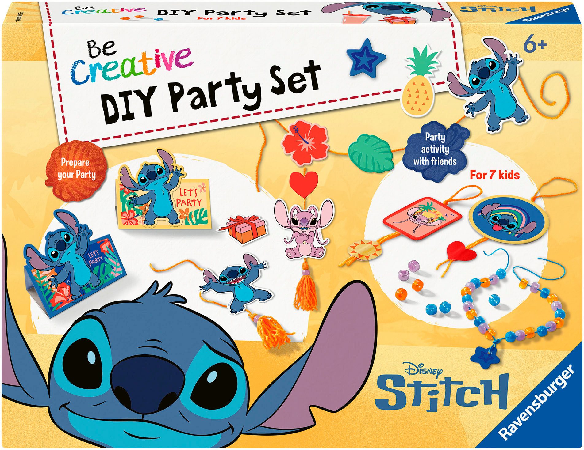 Ravensburger Kreativset BeCreative Maxi, Disney Stitch - DIY Party Set, Made in Europe