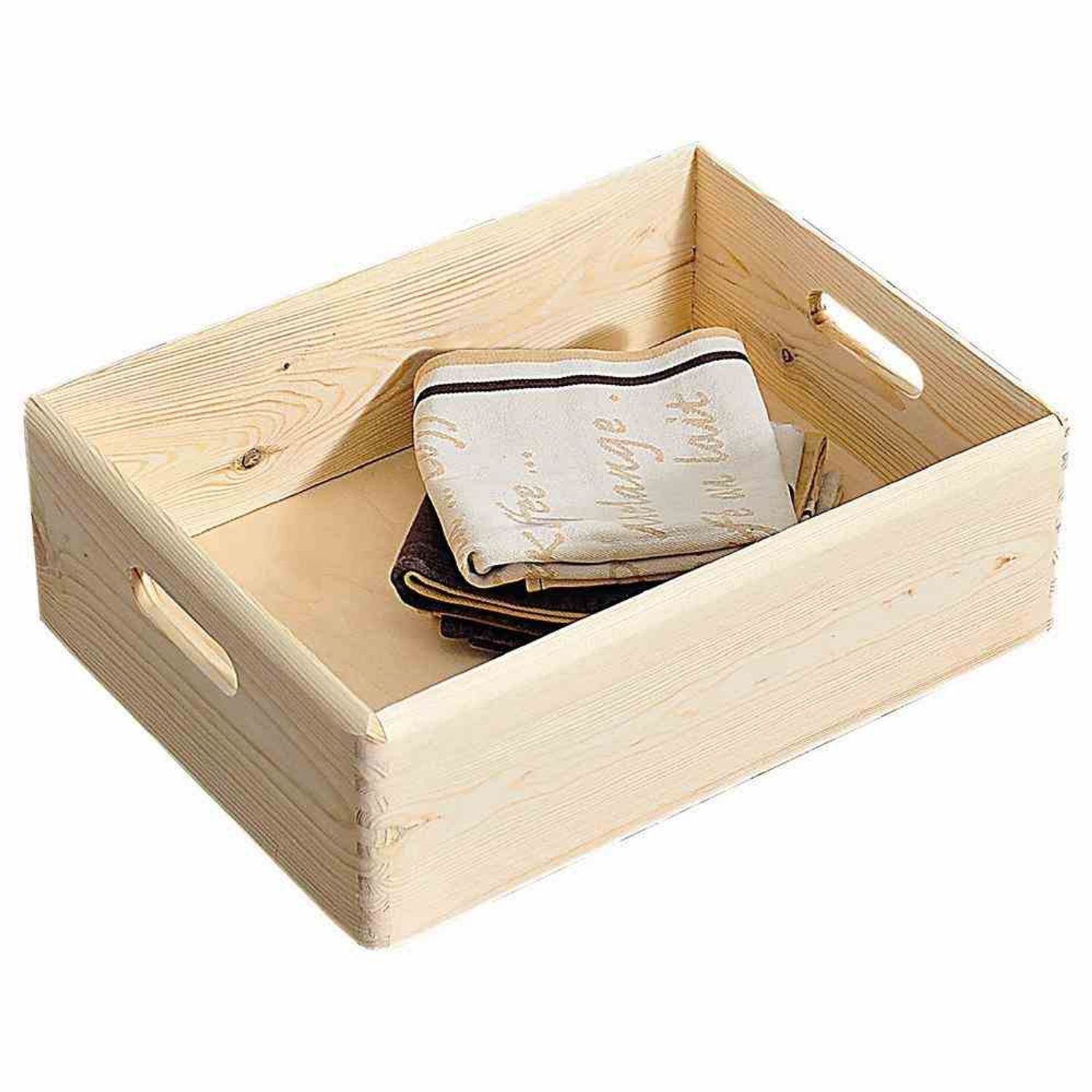 Kesper Aufbewahrungsbox Allzweck-Kiste Kiefer 40 x 30 x 14 cm