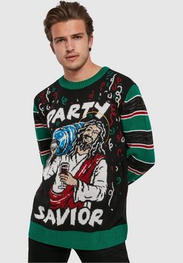 URBAN CLASSICS Strickpullover Herren Savior Christmas Sweater (1-tlg)