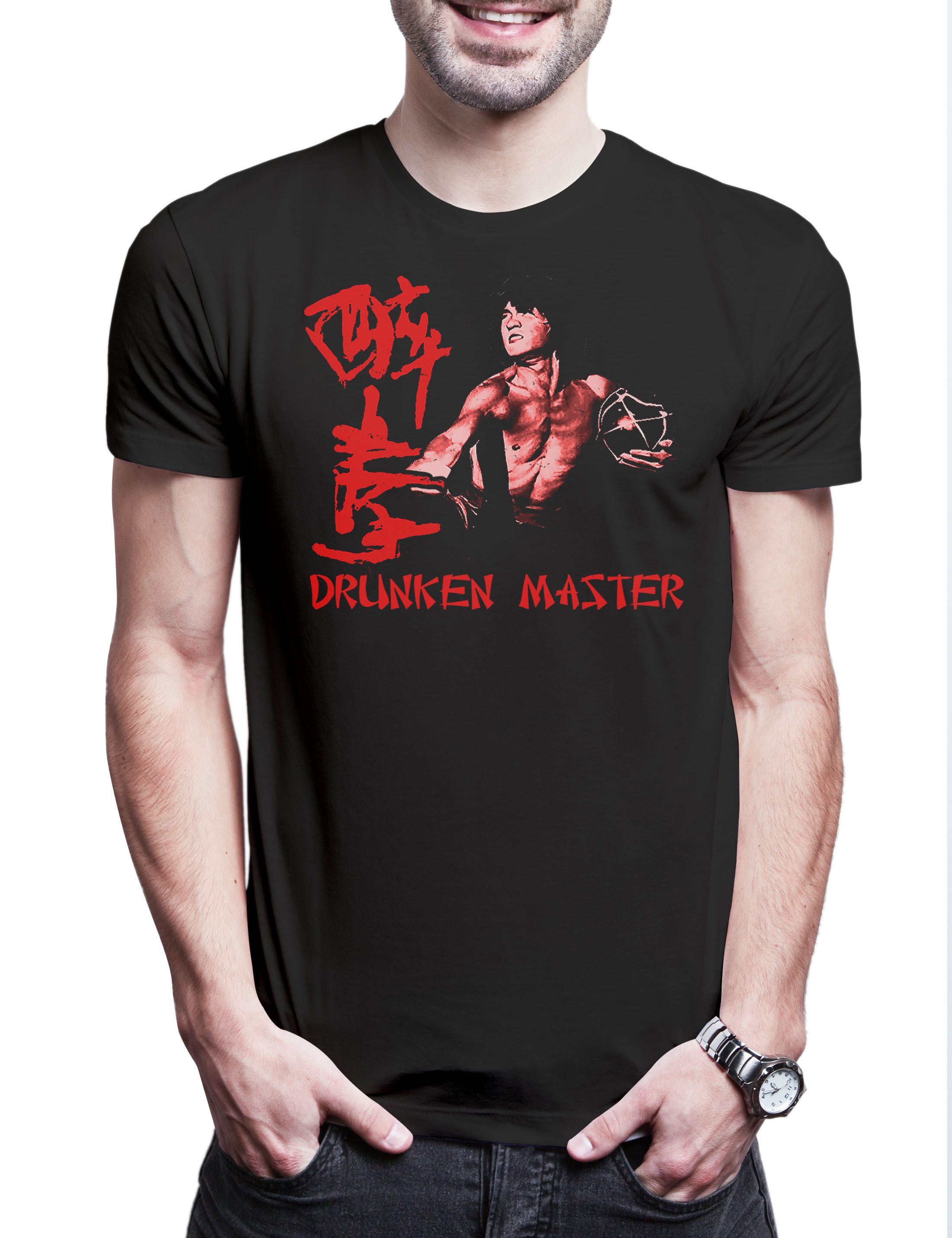 Urban Backwoods Print-Shirt Drunken Master Herren T-Shirt Chan Martial Arts Comedy Kung Fu Jackie (1-tlg) 1973 Cult Movie Film