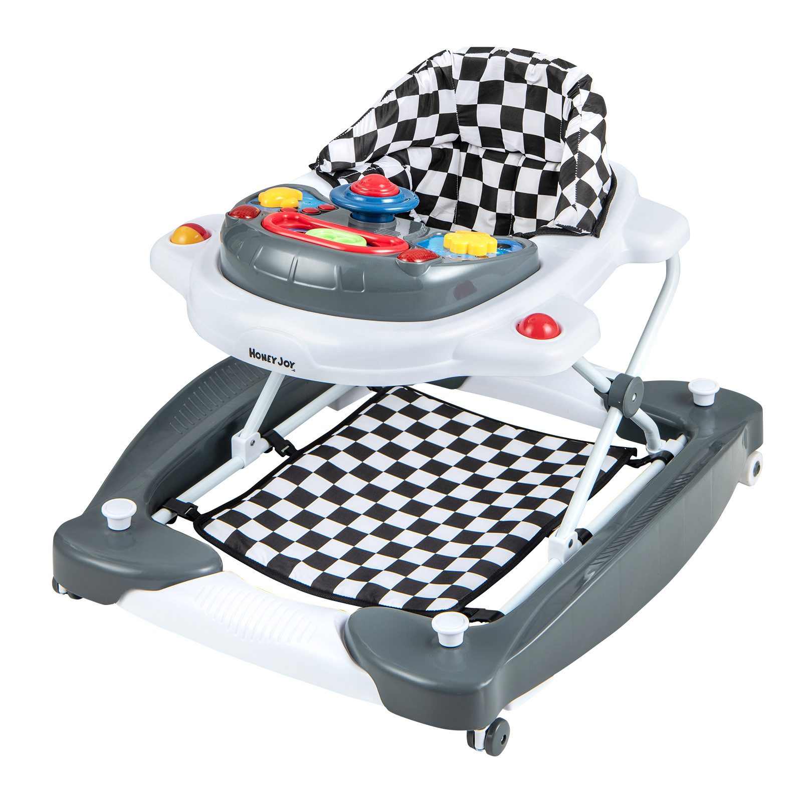 COSTWAY Ходунки, 6 in 1 Baby Lauflernhilfe höhenverstellbar & klappbar