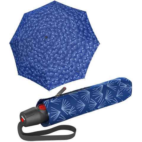 Knirps® Taschenregenschirm T.200 Duomatic mit Auf-Zu-Automatik Nuno Kasa blau, mit UV-Schutz und umweltfreundlicher Beschichtung