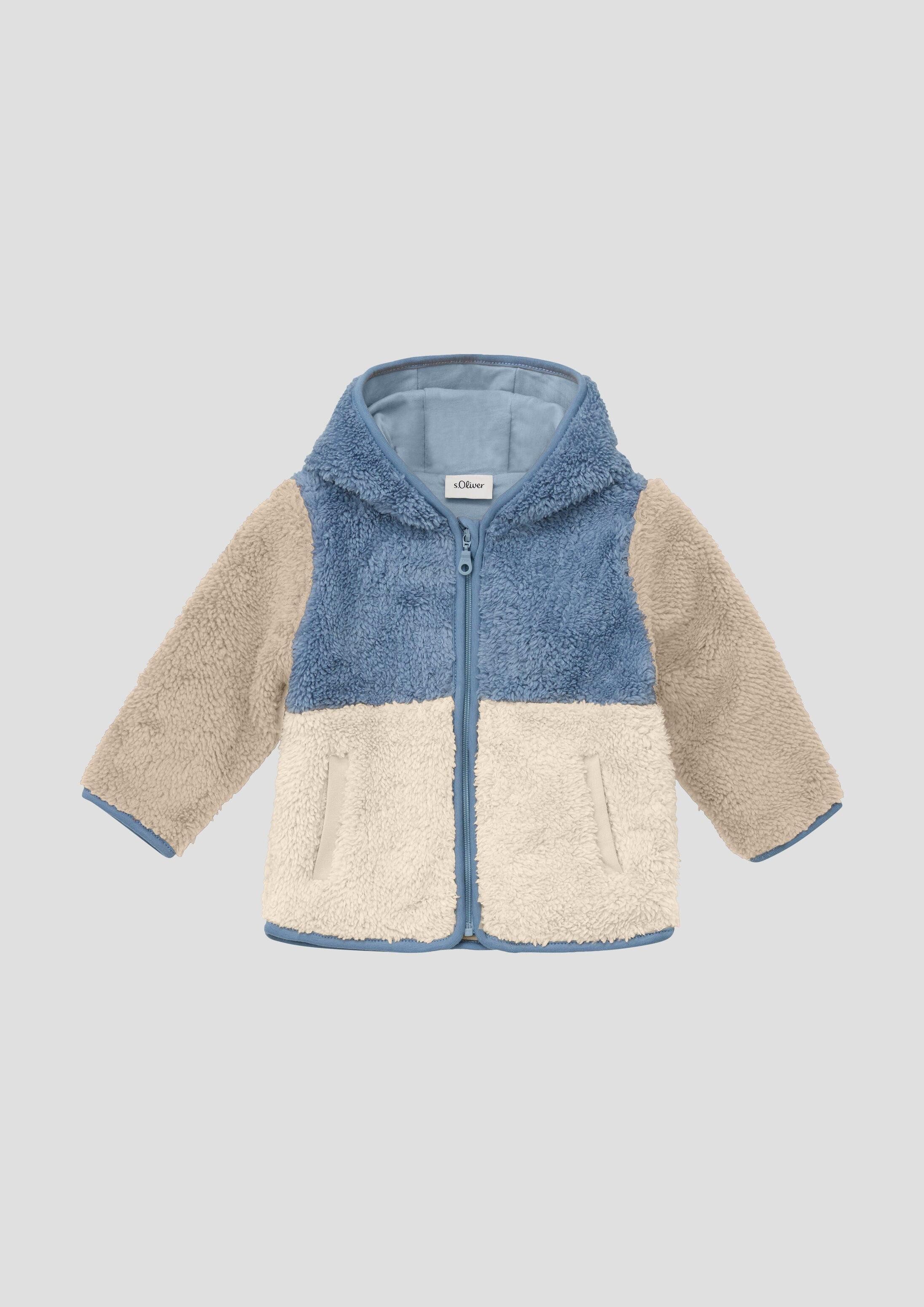 s.Oliver Funktionsjacke Outdoor-Jacke Unisex Jacke mit Colour Blocking und Teddyplüsch