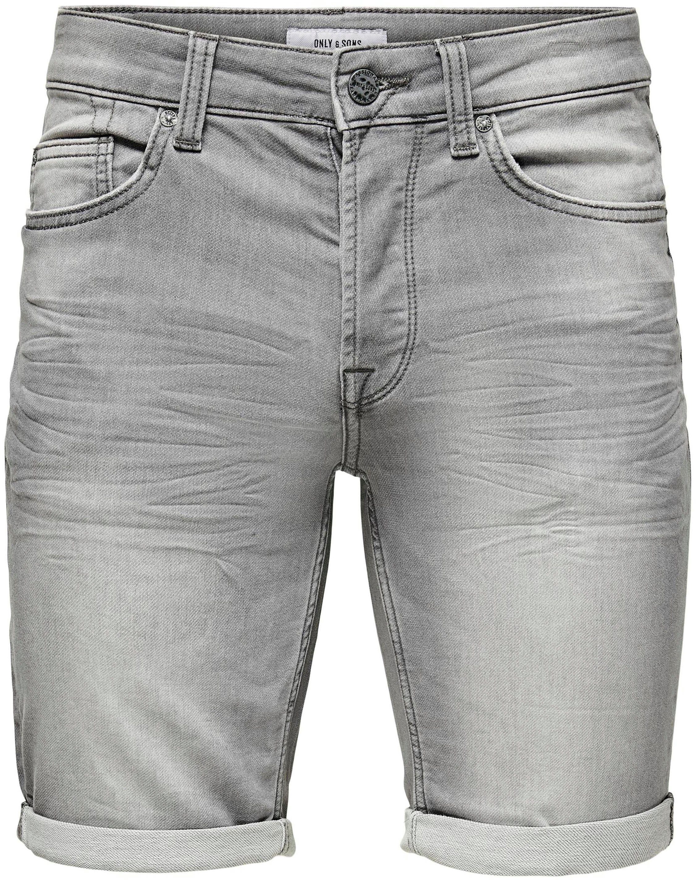 5189 ONSPLY Grey Jeansshorts NOOS ONLY SHORTS Denim LIGHT SONS DNM BLUE &