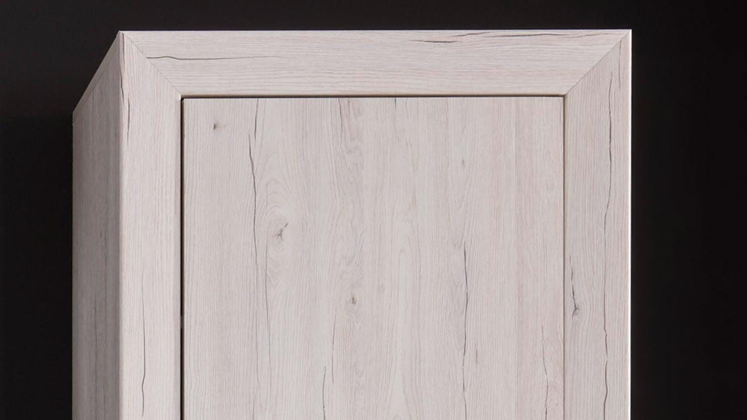 Bega Consult Hochschrank Hochschrank Jambo Weißeiche Sandeiche Schrank 65 cm