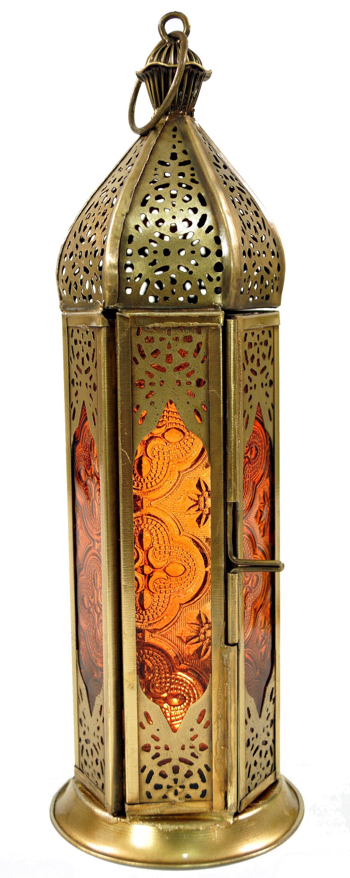 Guru-Shop Kerzenlaterne Orientalische Metall/Glas Laterne in.. günstig online kaufen