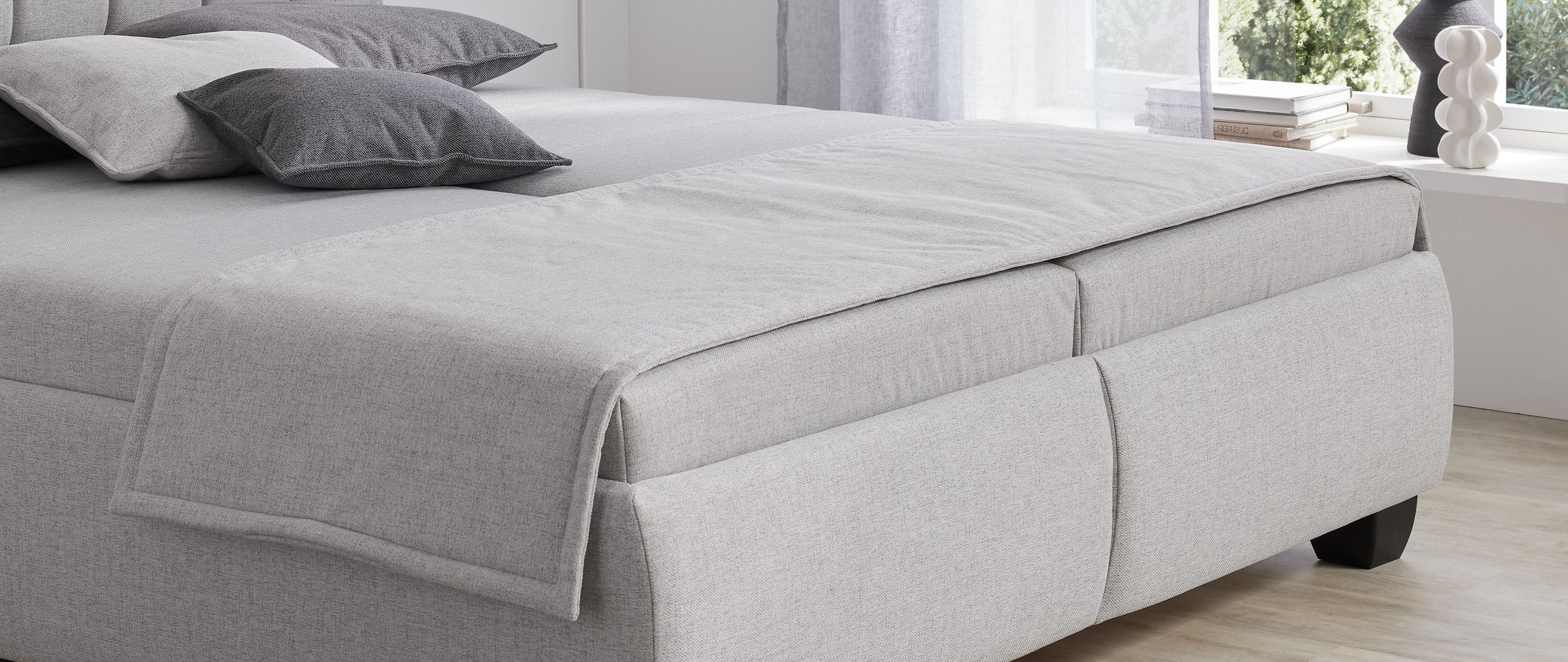 hapo Tagesdecke Clara, Plaid, beidseitig Stoff mit Vließwatte versteppt