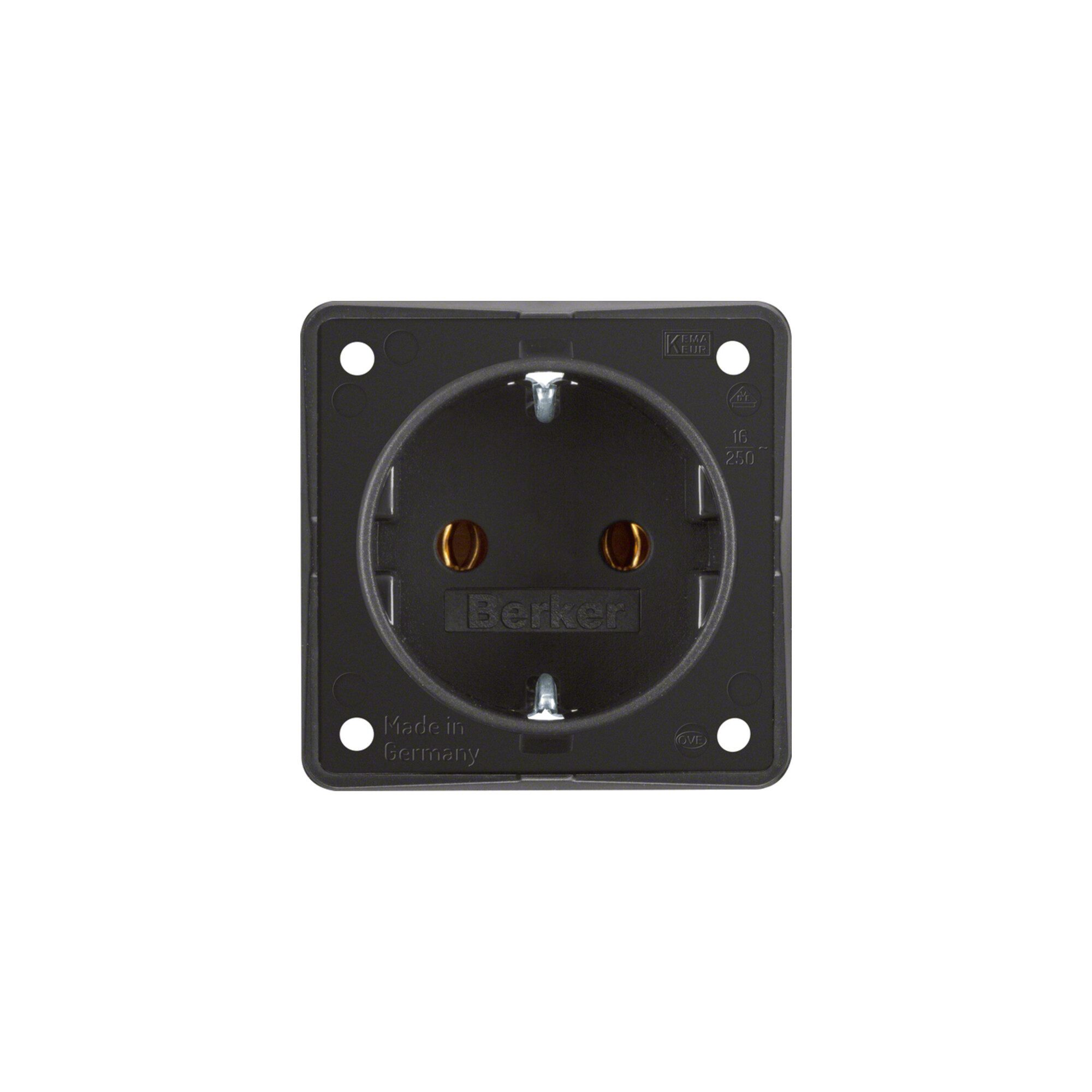 Berker Berker SCHUKO-Steckdose sw matt 947782503 Steckdosenleiste