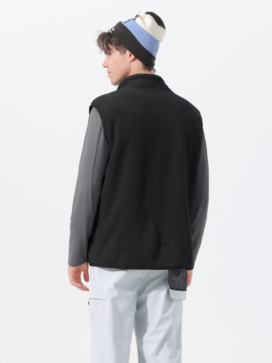 YOUTHUP Fleeceweste Herren Warme Weste mit Stehkragen günstig online kaufen