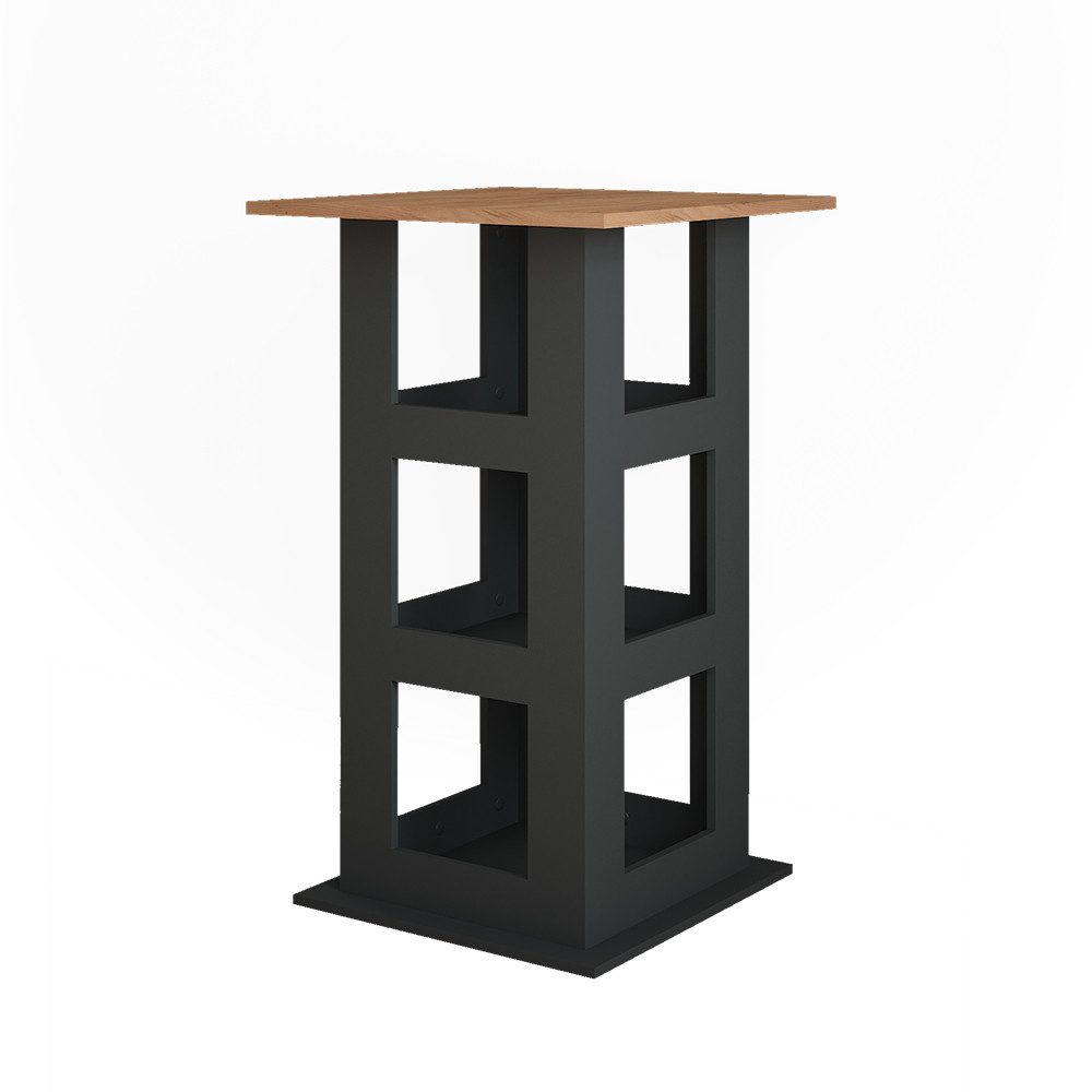 Vicco Bartisch Repose, Goldkraft Eiche/Anthrazit, 65 x 65 cm günstig online kaufen