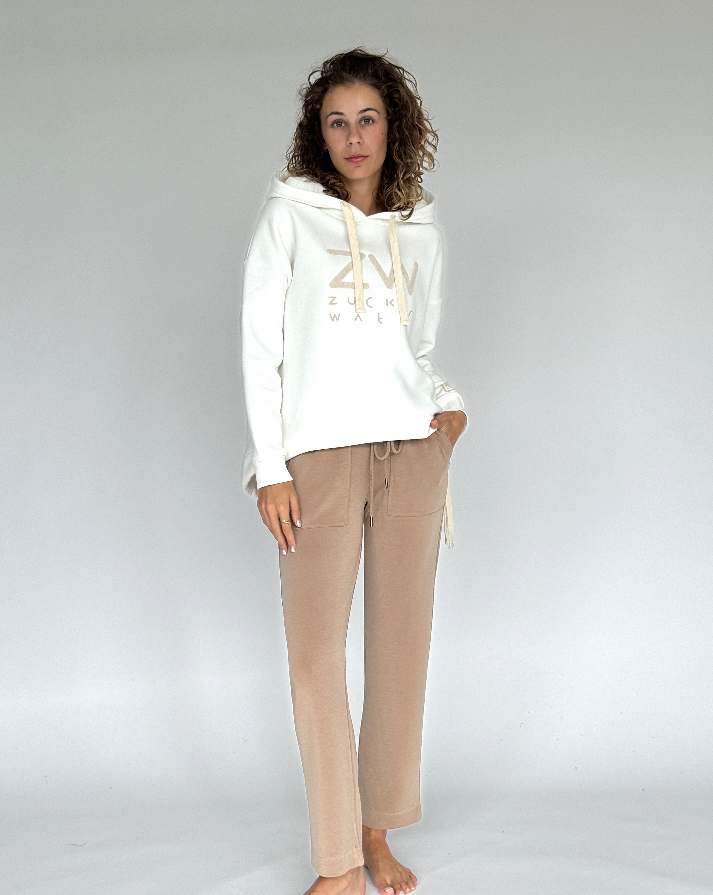 Zuckerwatte Sweatpants schmal geschnitten aus weicher Modalmischung mit Elasthan