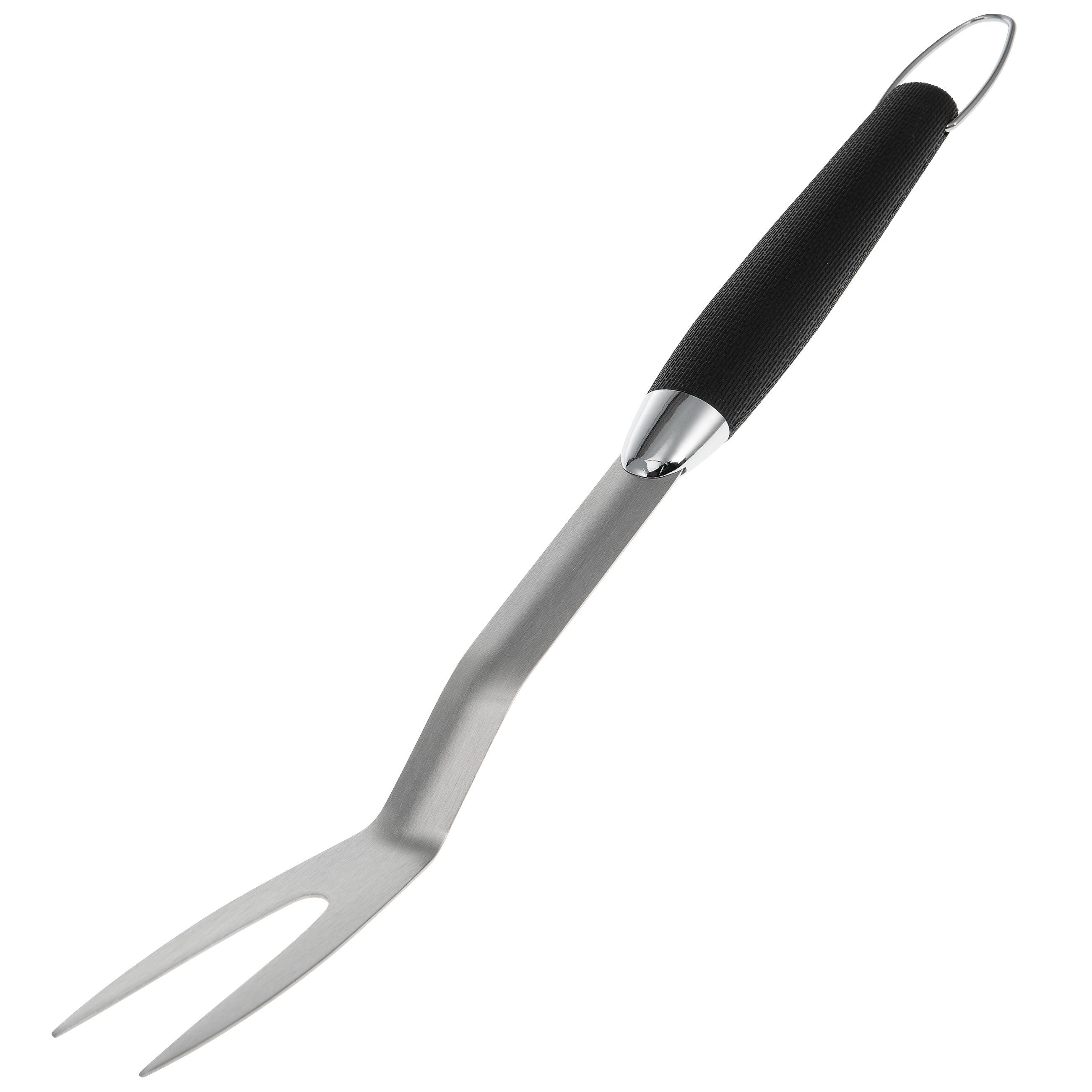 bremermann Fleischgabel Grillgabel // lange Fleischgabel aus Edelstahl mit Softgriff, mit Aufhängeöse