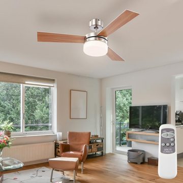 etc-shop Deckenventilator, Decken Ventilator Raum-Kühler Lampe Lüfter App Google