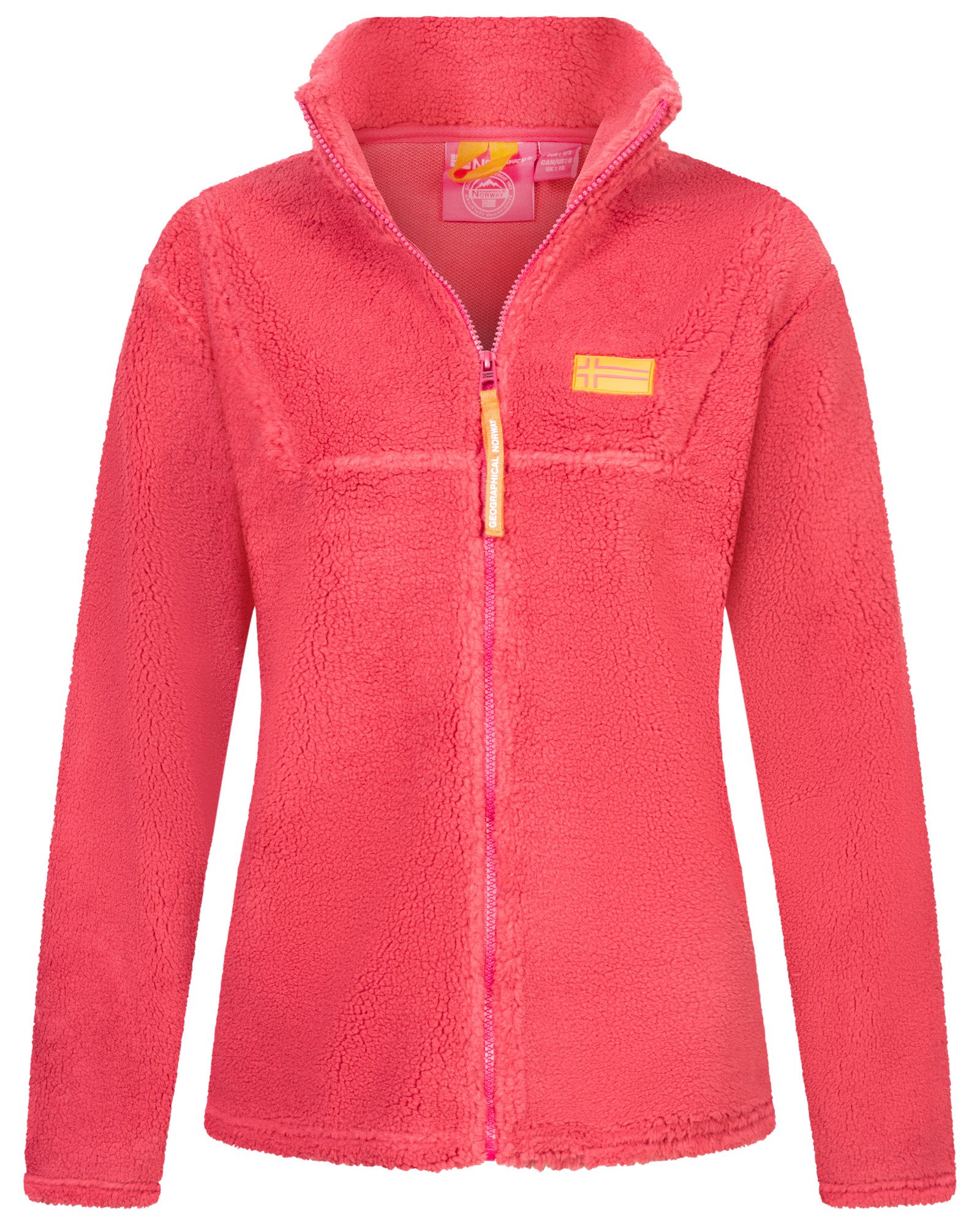 Geographical Norway Fleecejacke Damen Teddy Fleece Jacke Herbst Winter Jack günstig online kaufen