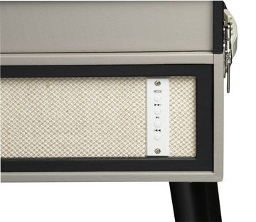 Denver VPL-150BT freistehender Retro Schallplattenspieler mit Bluetooth Plattenspieler (Riemenantrieb, Bluetooth 4.0 für Audio-Streaming von z.B.Smartphone, USB für MP3-Wiedergabe)