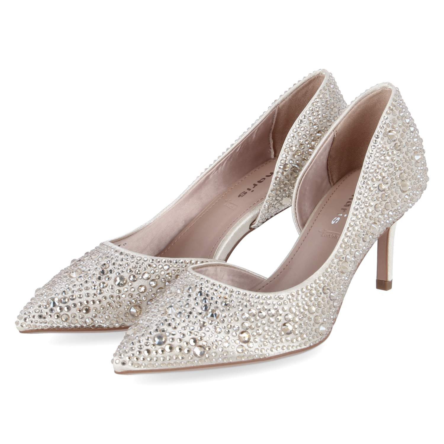 Tamaris Tamaris 1-22457-44-289 Damen Textil silber Keilpumps günstig online kaufen