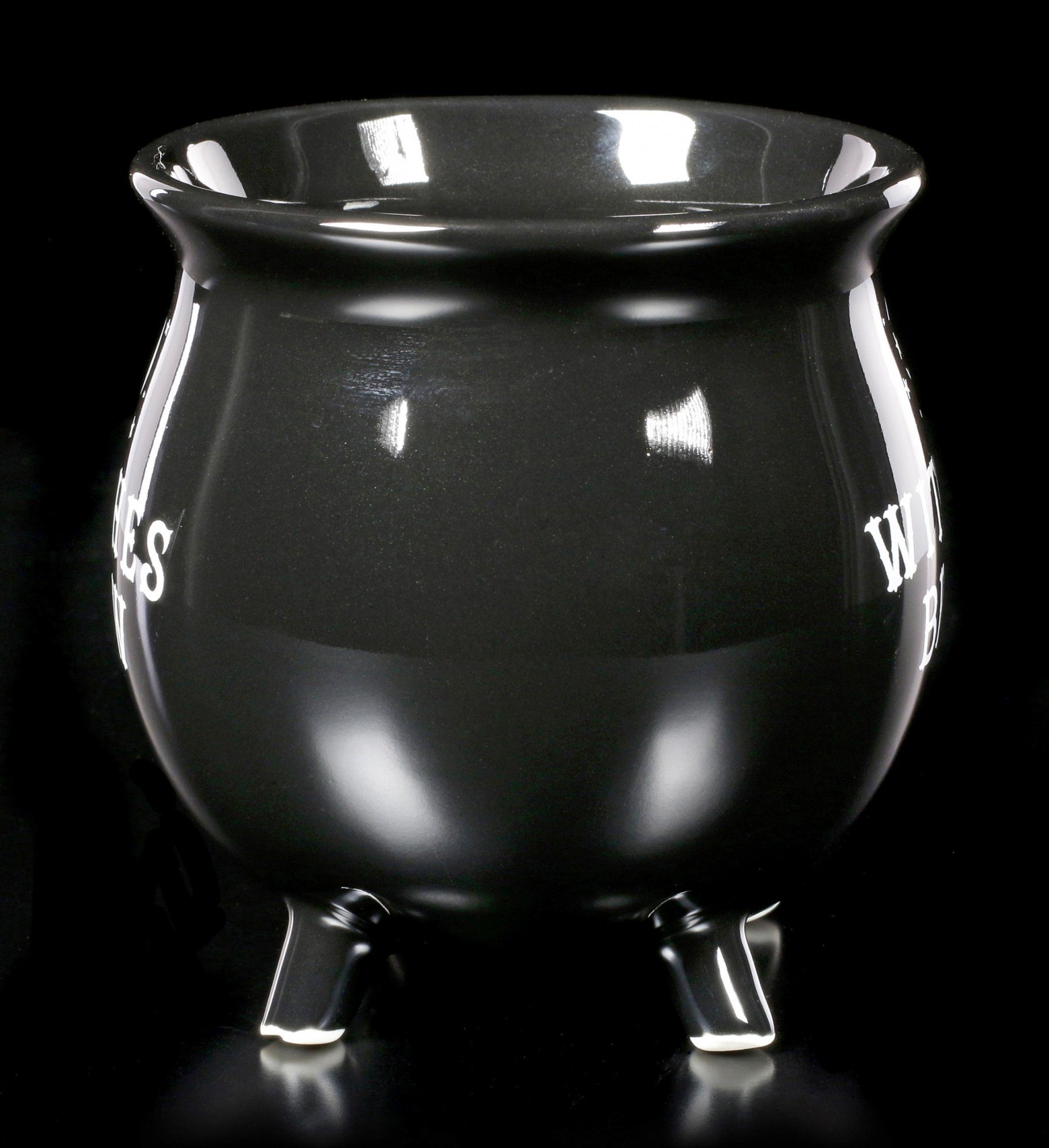 Figuren Shop GmbH Tasse Tasse in Kesselform - Witches Brew - Dekoration Hexenkessel Fantasy, Porzellan