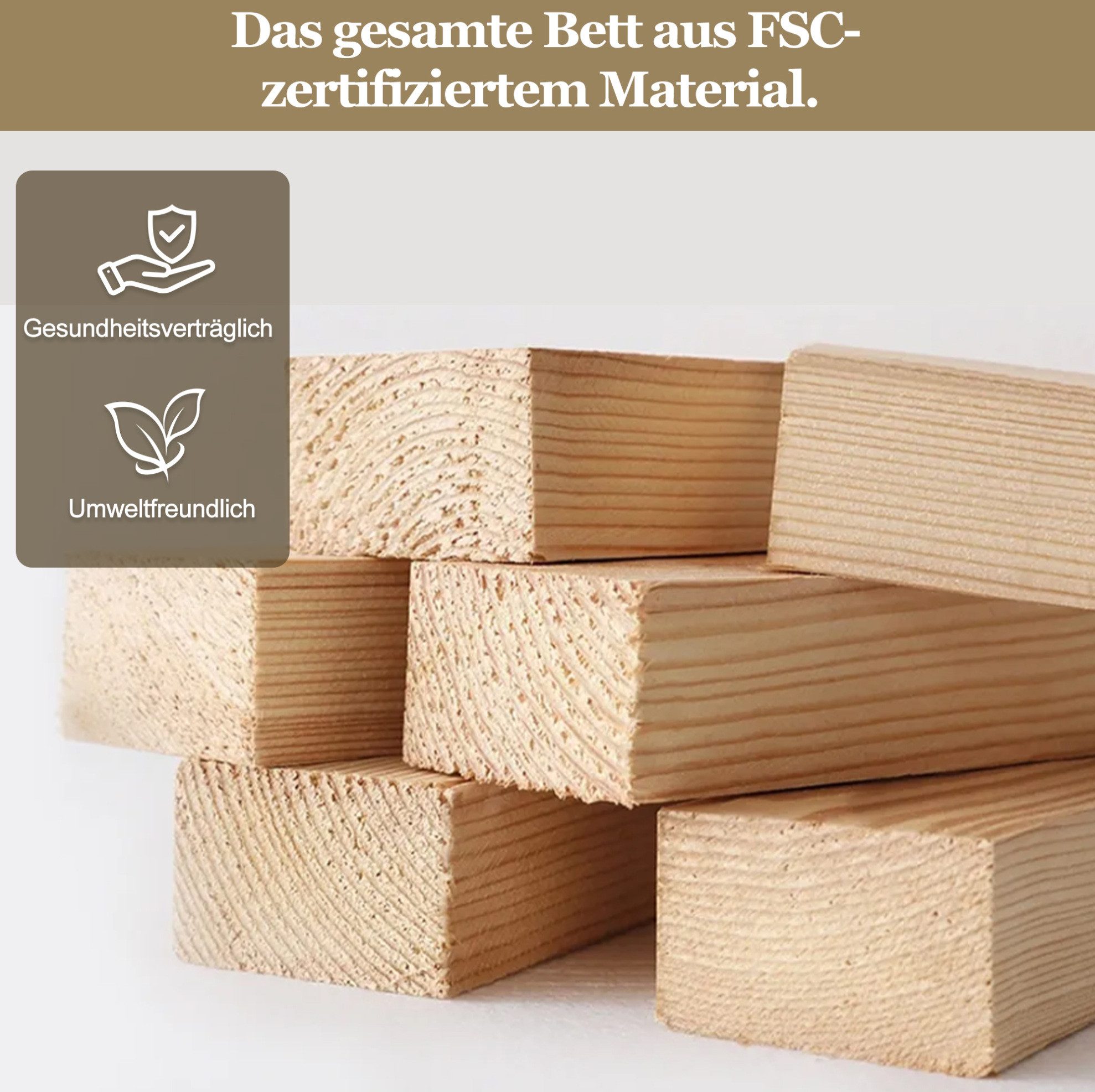 MODFU Etagenbett Platzsparendes Holz-Kinderbett mit Spielbereich & Fenster (Packung, Weiß+Natur, Holz, ohne Matratze, für Kinderzimmer), 211×150×95,5 cm, stabile Leiter, vielseitig